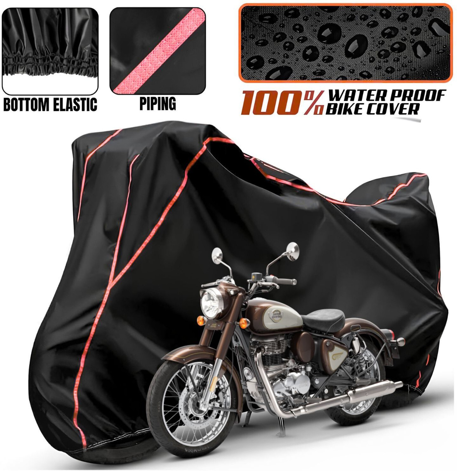 Image of KroniX Waterproof Two Wheeler Cover for Royal Enfield