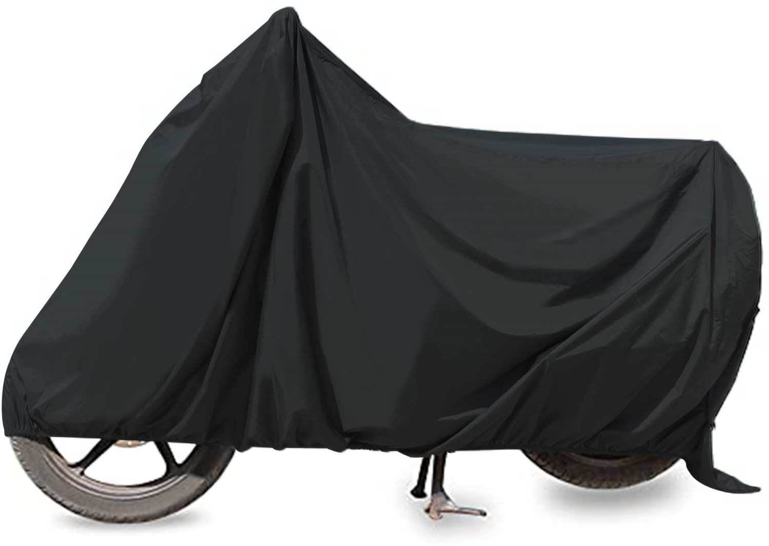 Image of Autofy Two Wheeler Cover for Universal For Bike (Black)