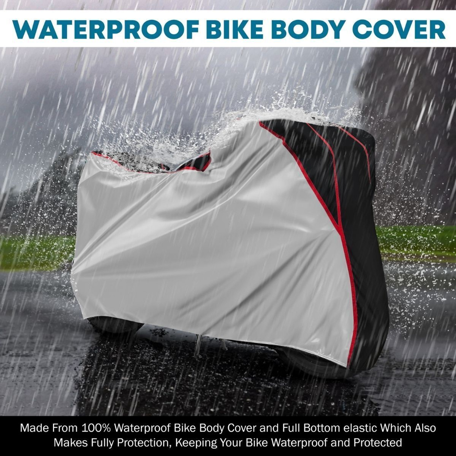 Image of Starvin Waterproof Two Wheeler Cover for Honda