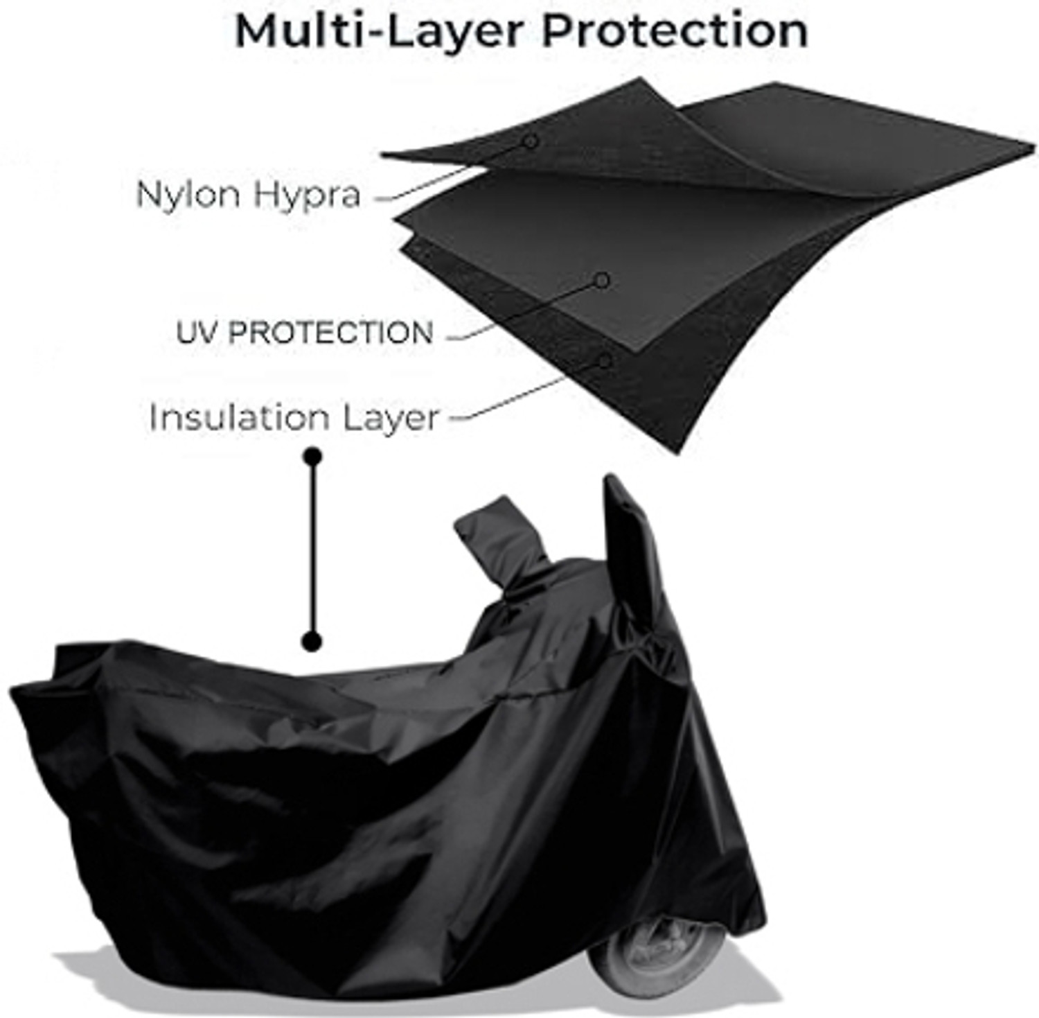 Image of Amexride Two Wheeler Cover for TVS