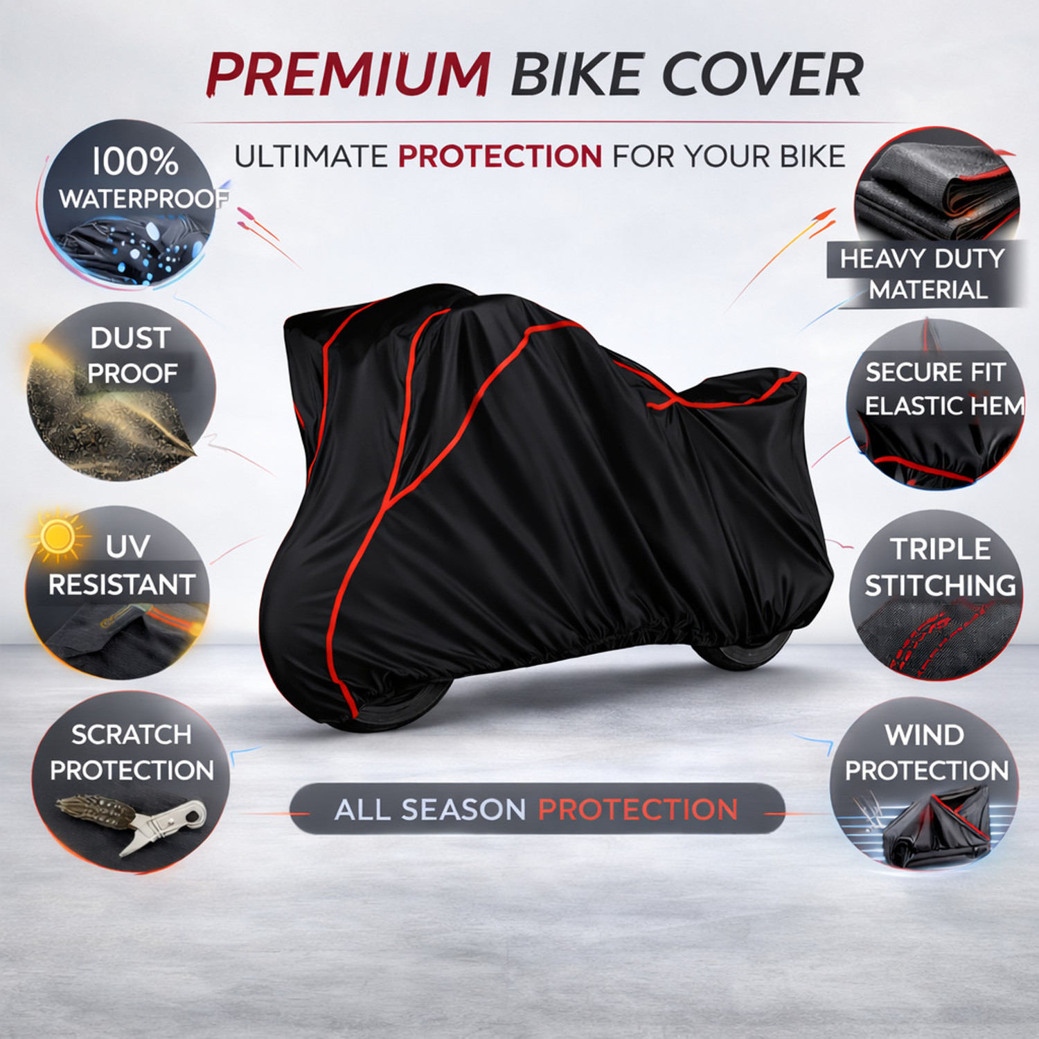 Image of DRIVE BLAZE Waterproof Two Wheeler Cover for Honda