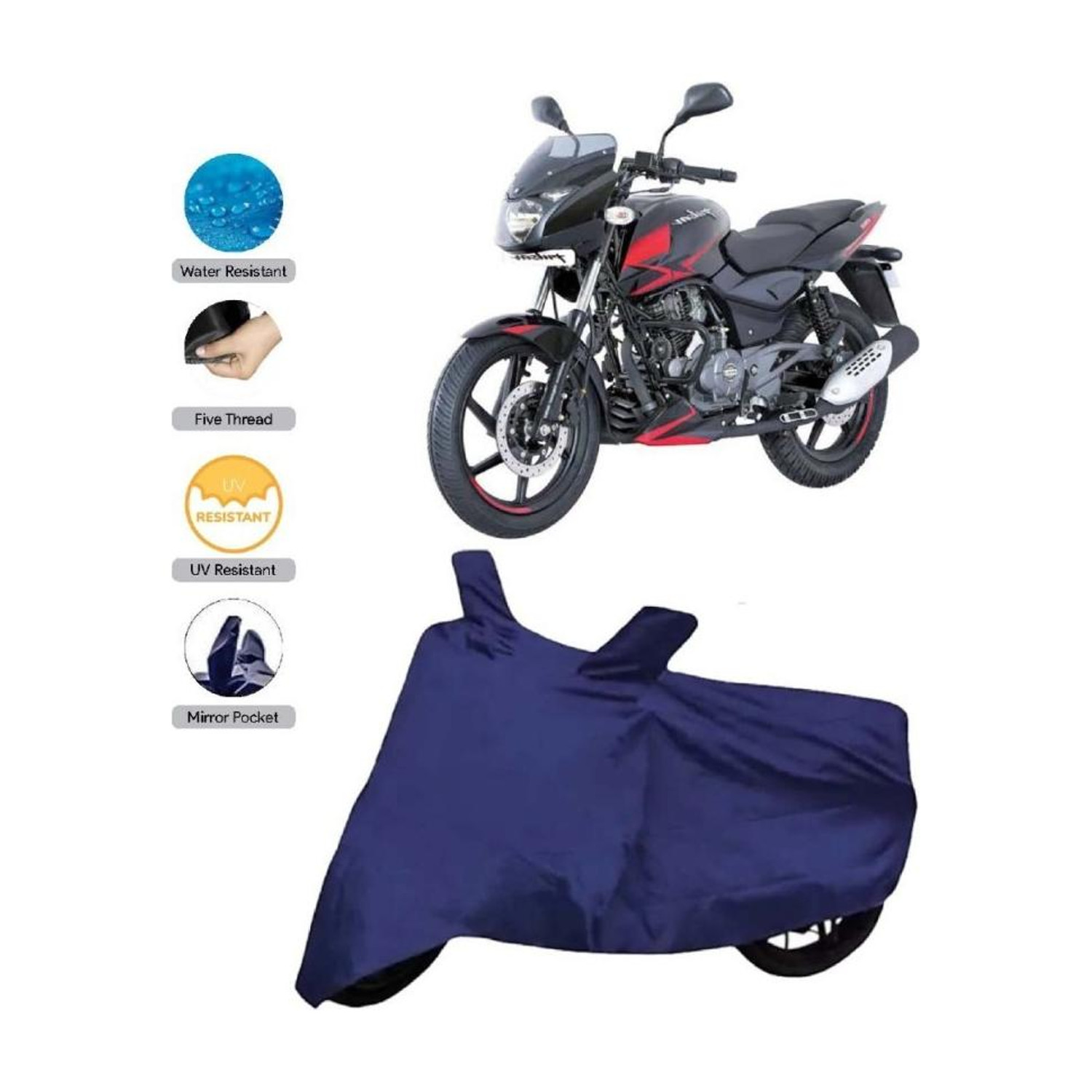 Image of Trendymart Waterproof Two Wheeler Cover for Bajaj