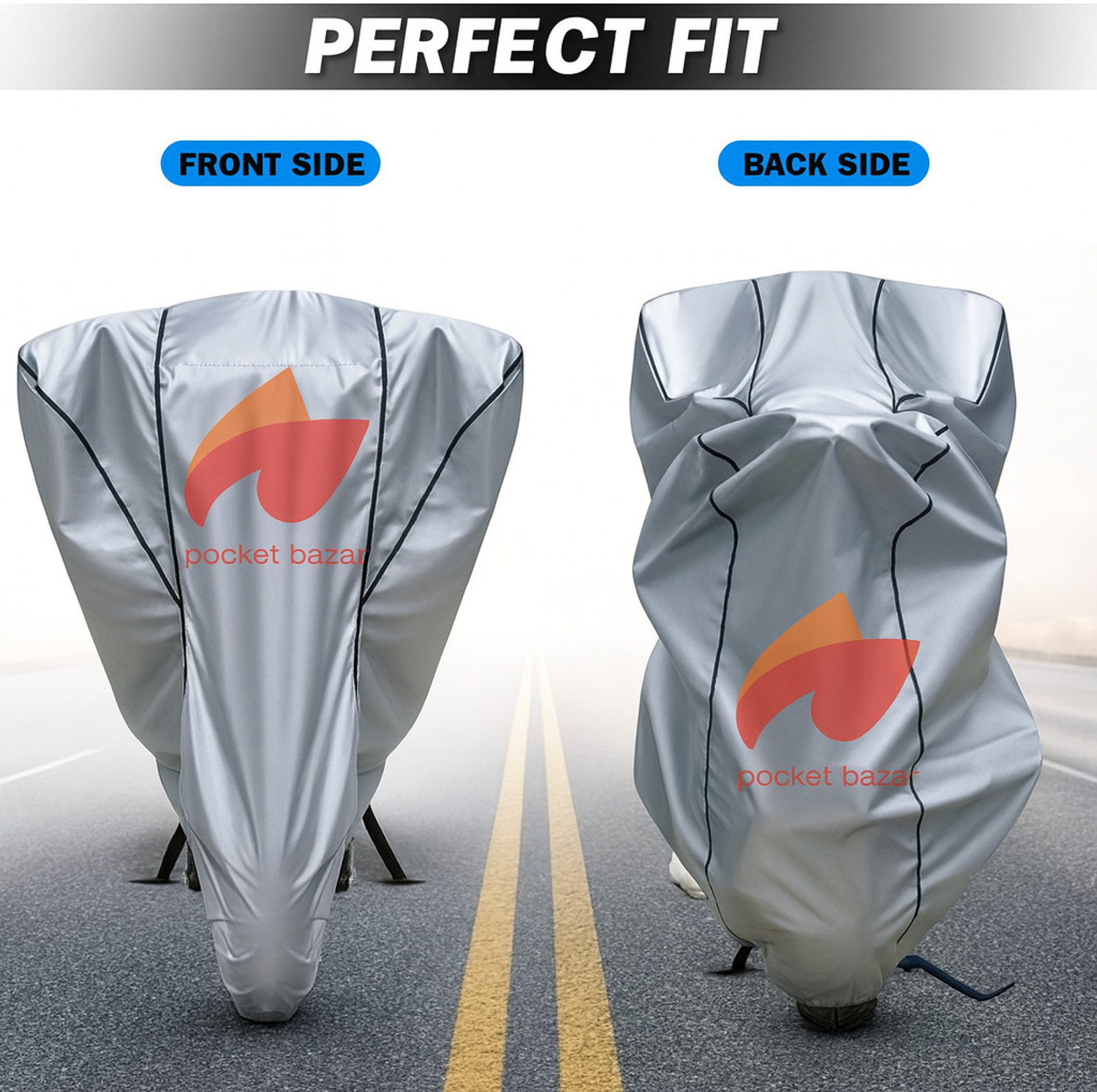 Image of pocket bazar Waterproof Two Wheeler Cover for Royal Enfield