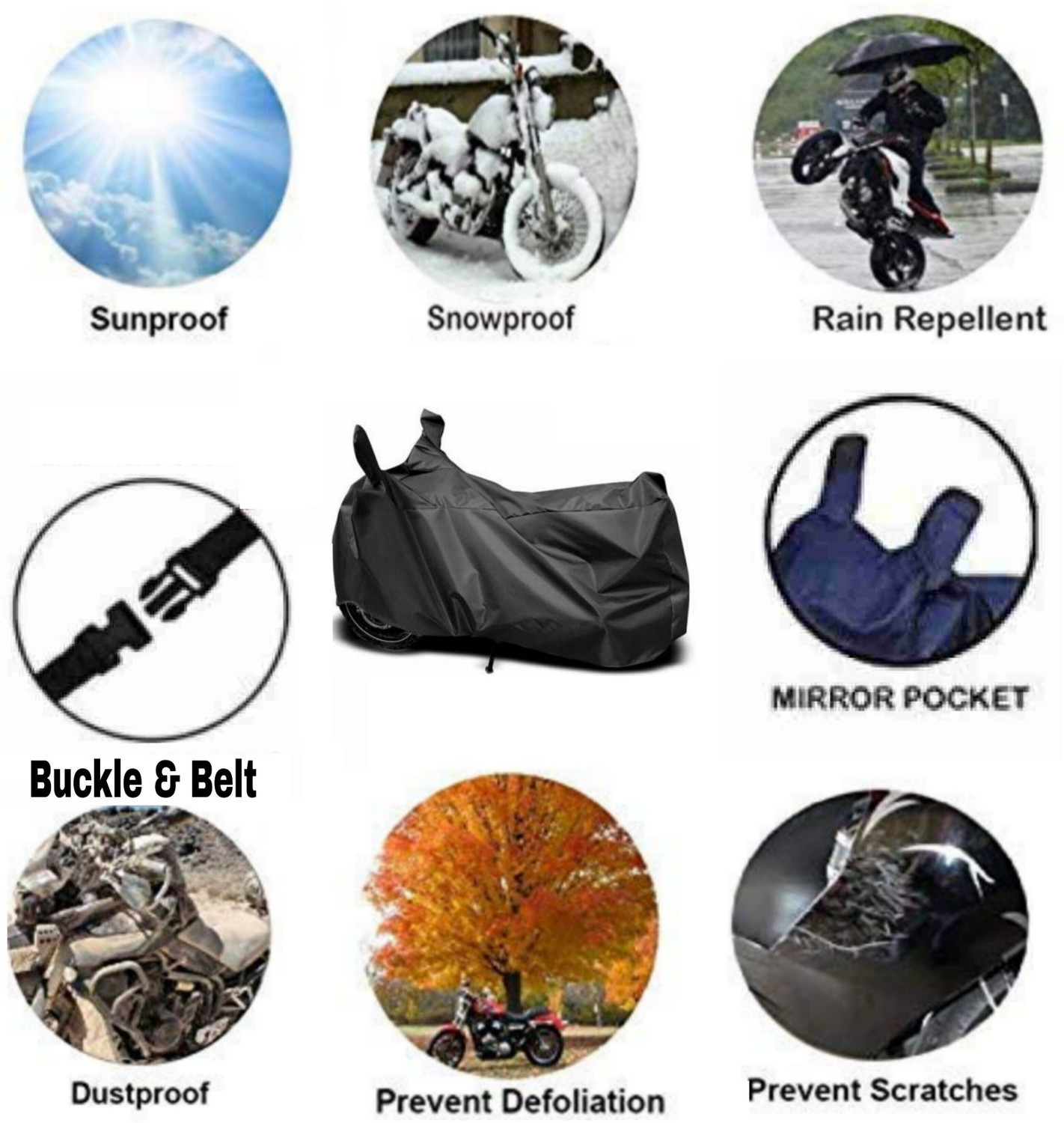 Image of BHA Two Wheeler Cover for Honda