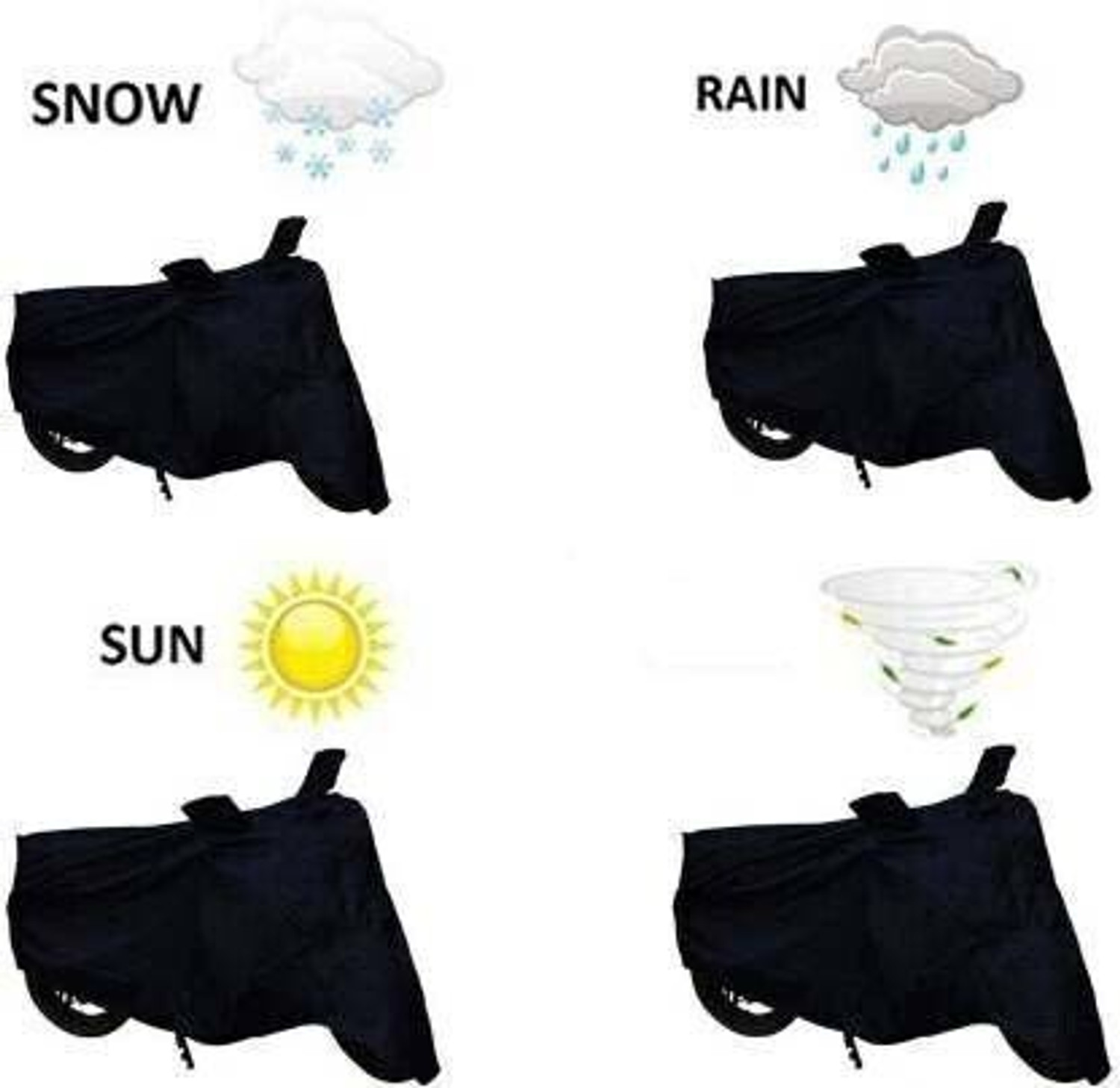 Image of HYBRIDS COLLECTION Two Wheeler Cover for TVS