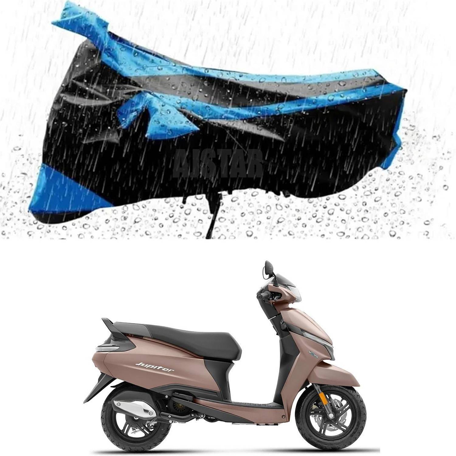 AJSTAR Two Wheeler Cover for TVS
