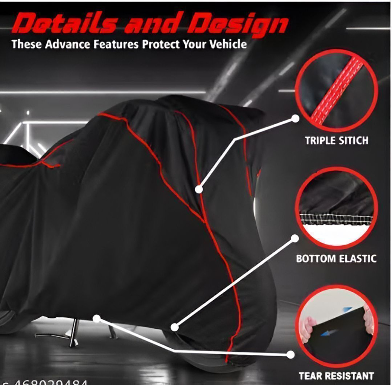 Image of DRIVE BLAZE Waterproof Two Wheeler Cover for Honda