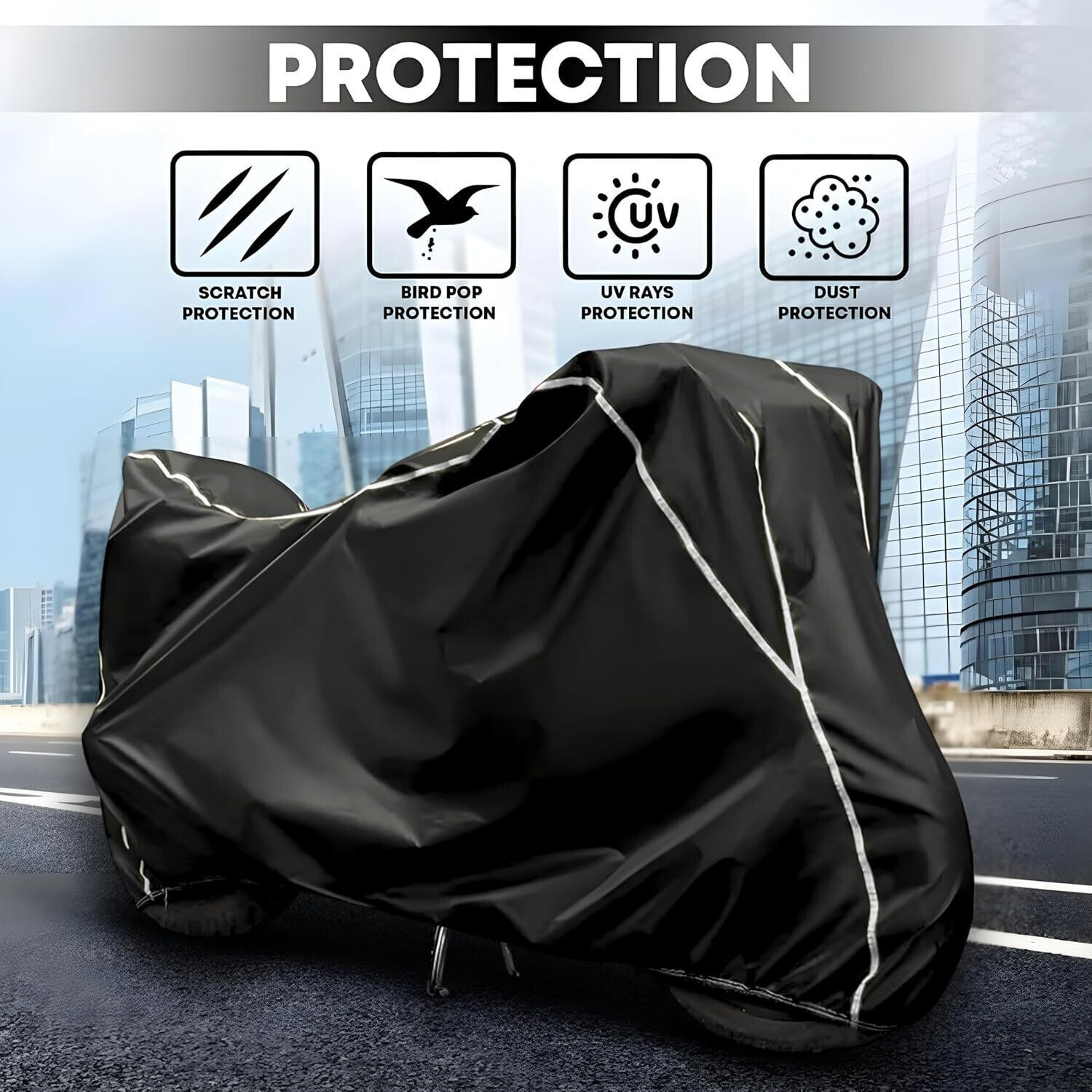 Image of Starvin Waterproof Two Wheeler Cover for Hero