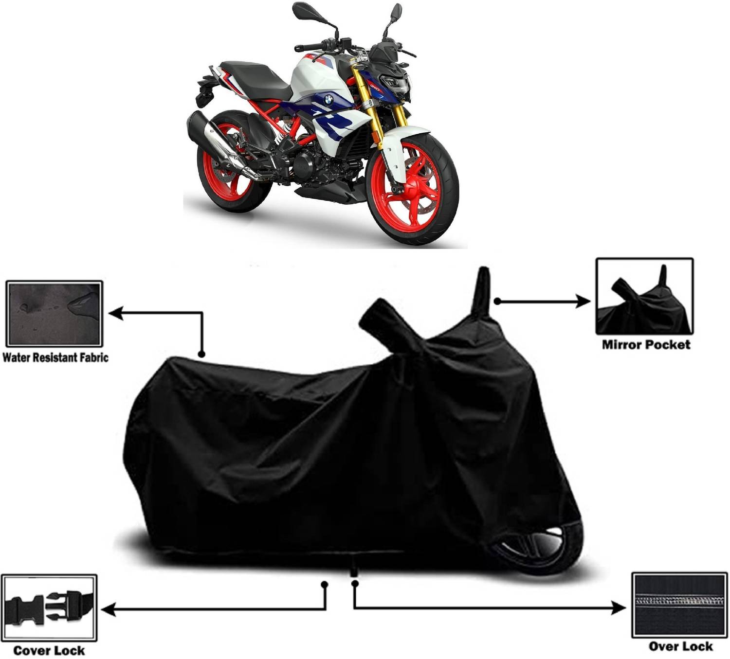 Amexride Two Wheeler Cover for BMW