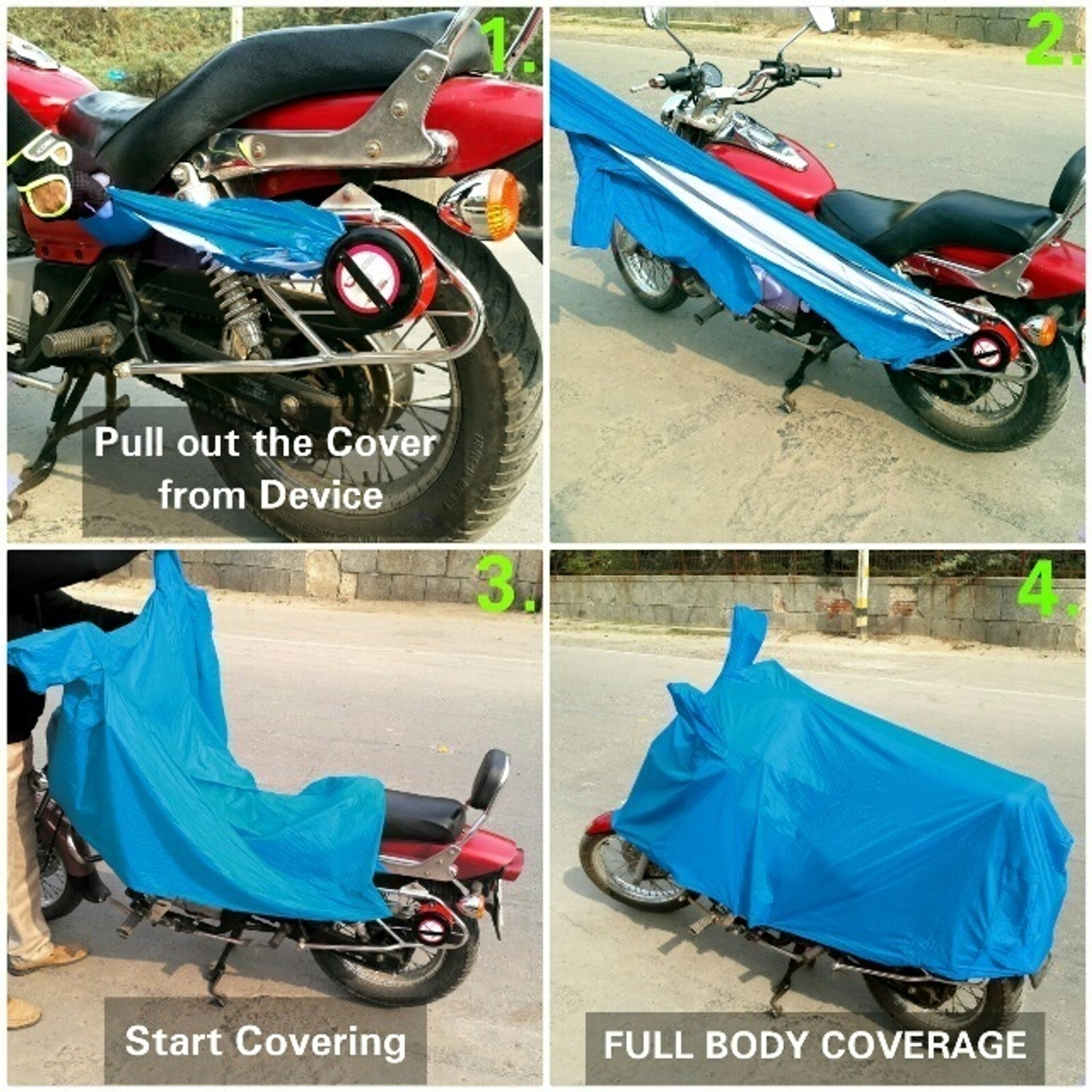 Image of BIKE BLAZER Waterproof Two Wheeler Cover for TVS