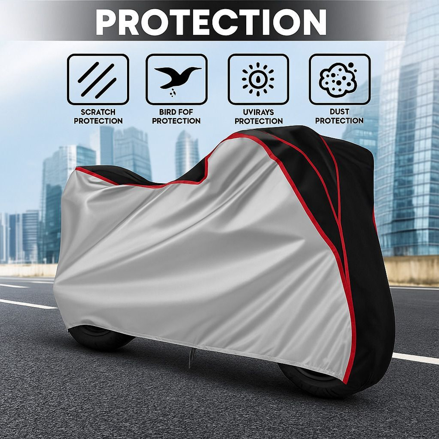 Image of pocket bazar Waterproof Two Wheeler Cover for Honda