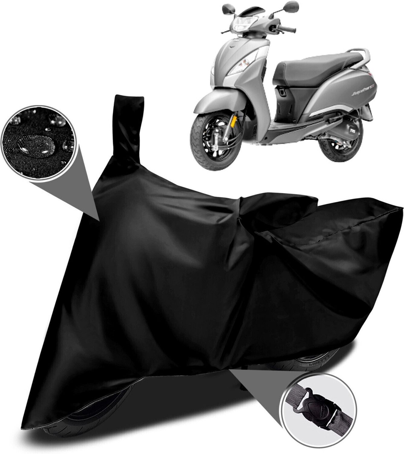 Image of MWBB Waterproof Two Wheeler Cover for TVS