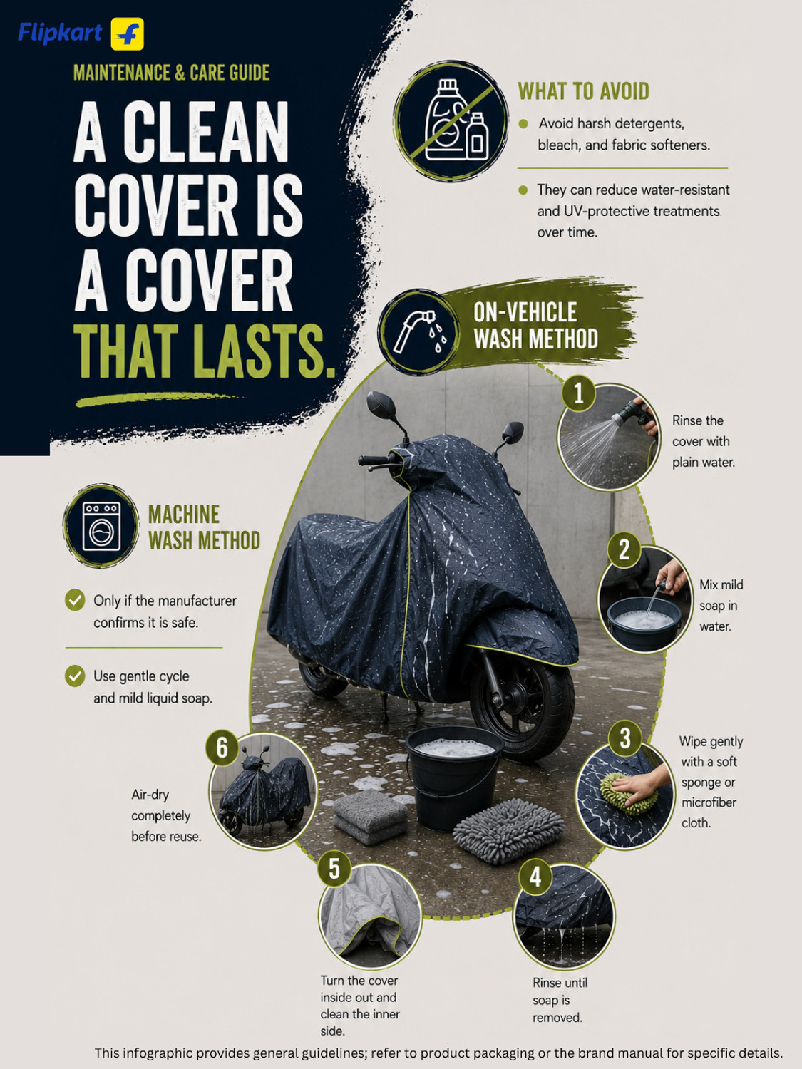 Image of SRP PRODUCT Waterproof Two Wheeler Cover for Bajaj