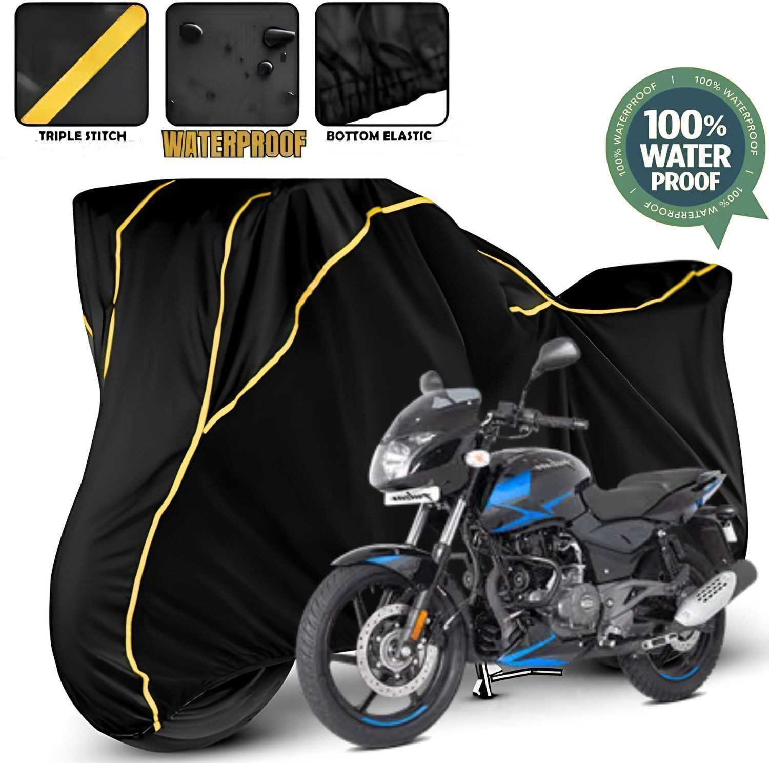 Image of FBC Waterproof Two Wheeler Cover for Bajaj