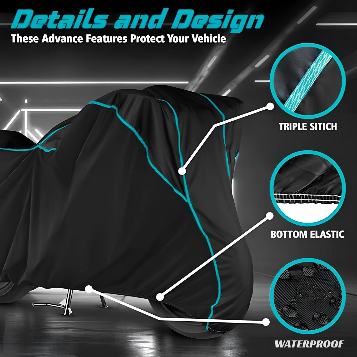 Image of Ayi Waterproof Two Wheeler Cover for Honda