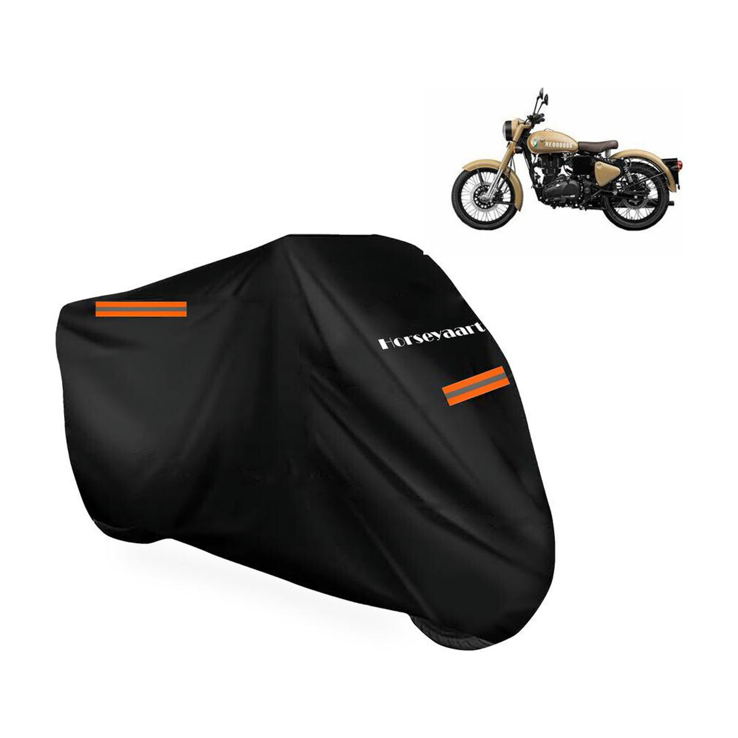 Image of Horseyaart Waterproof Two Wheeler Cover for Royal Enfield