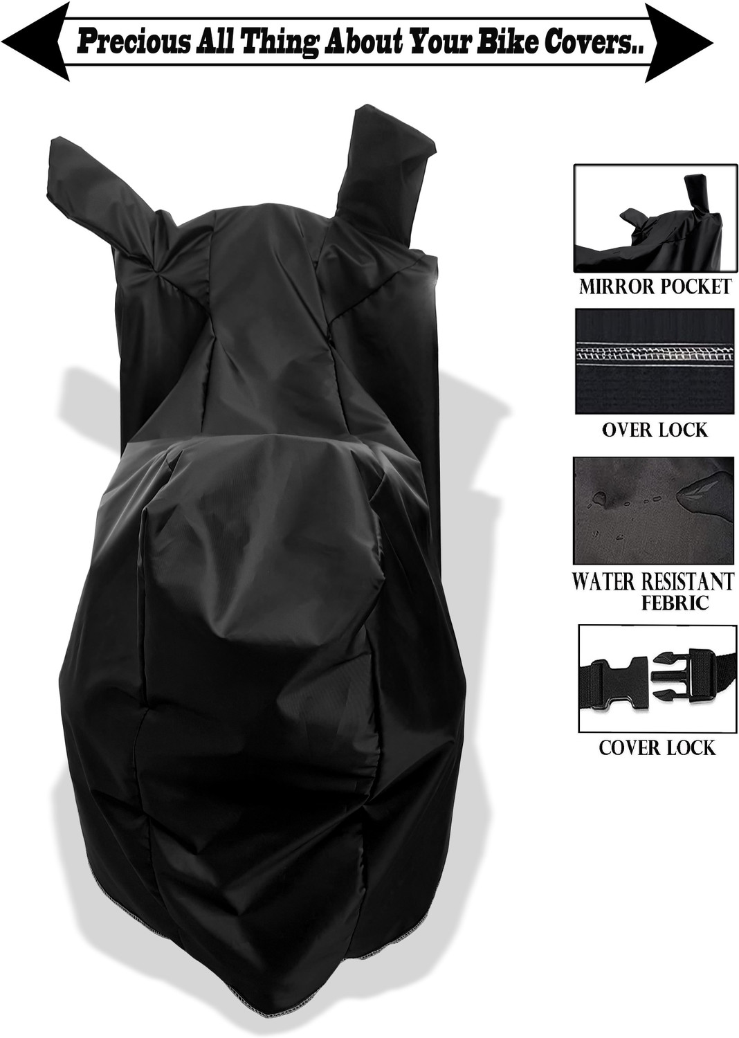Image of Amexride Two Wheeler Cover for TVS