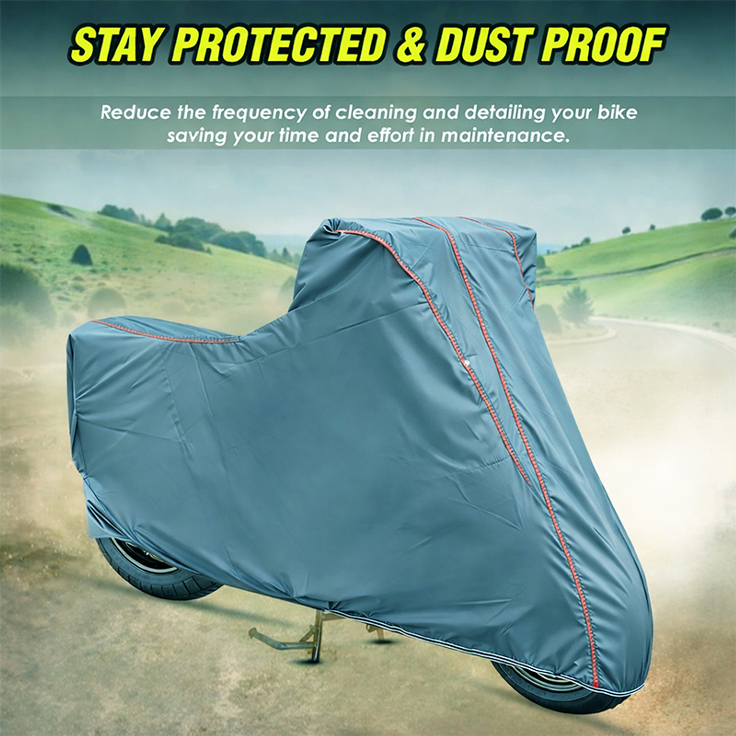 Image of Oto2eye Waterproof Two Wheeler Cover for Royal Enfield