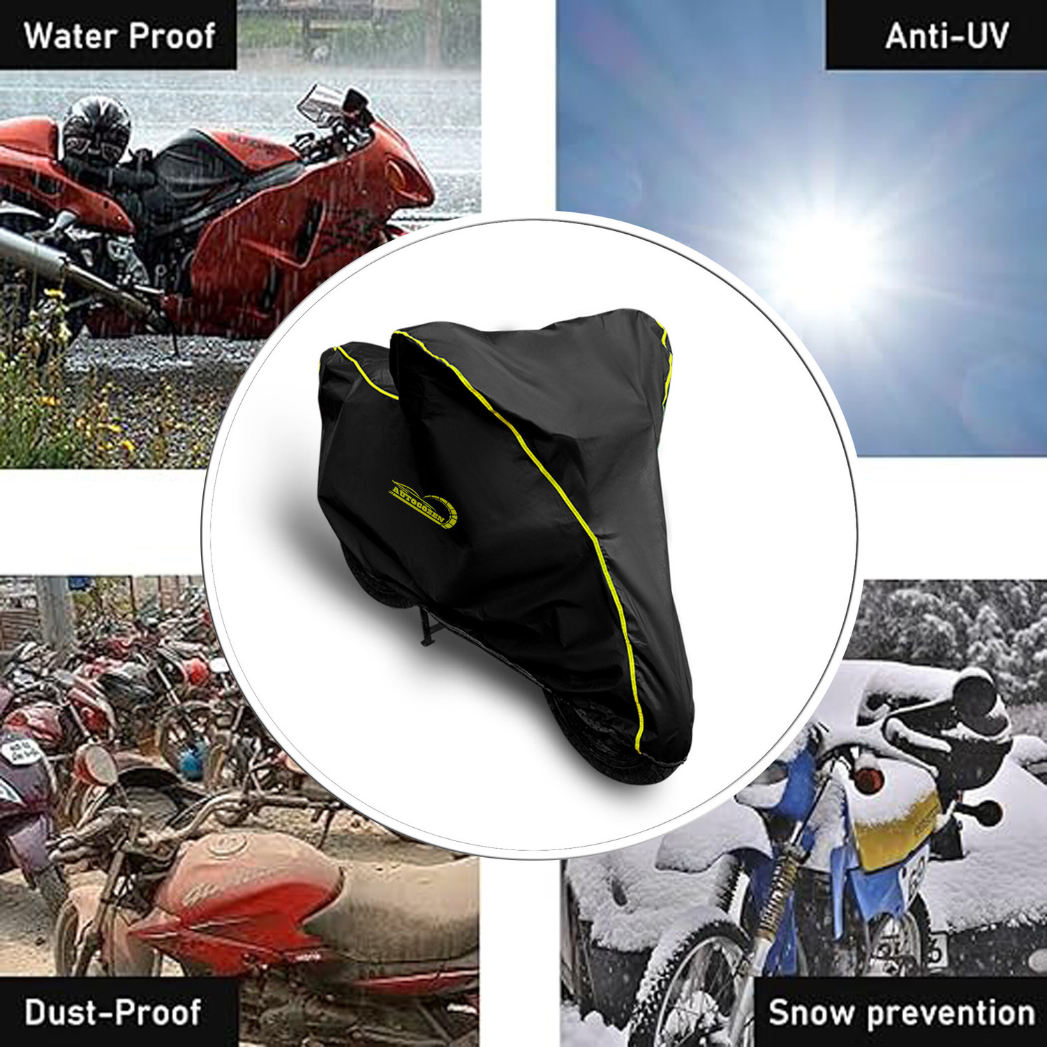 Image of AUTOCOZEN Waterproof Two Wheeler Cover for Royal Enfield