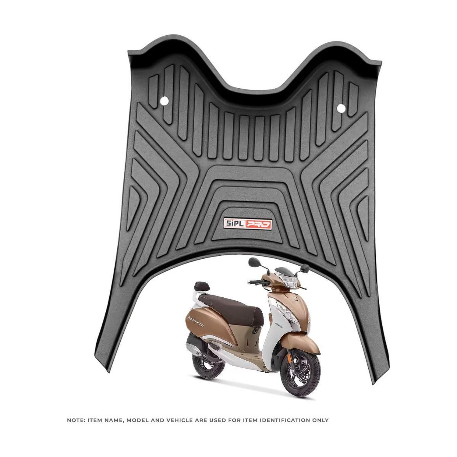 Image of SIPL Premium Quality Anti-Slip Scooty Mat - Two wheeler Washable Foot Mat For 125 TVS Jupiter Two Wheeler Mat