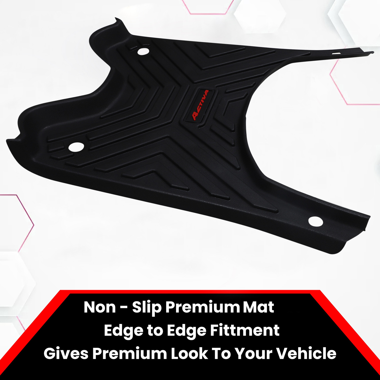 Image of Grandbiker 3D Footmat /Floor mat Compatible for Activa 110 Honda Activa Two Wheeler Mat