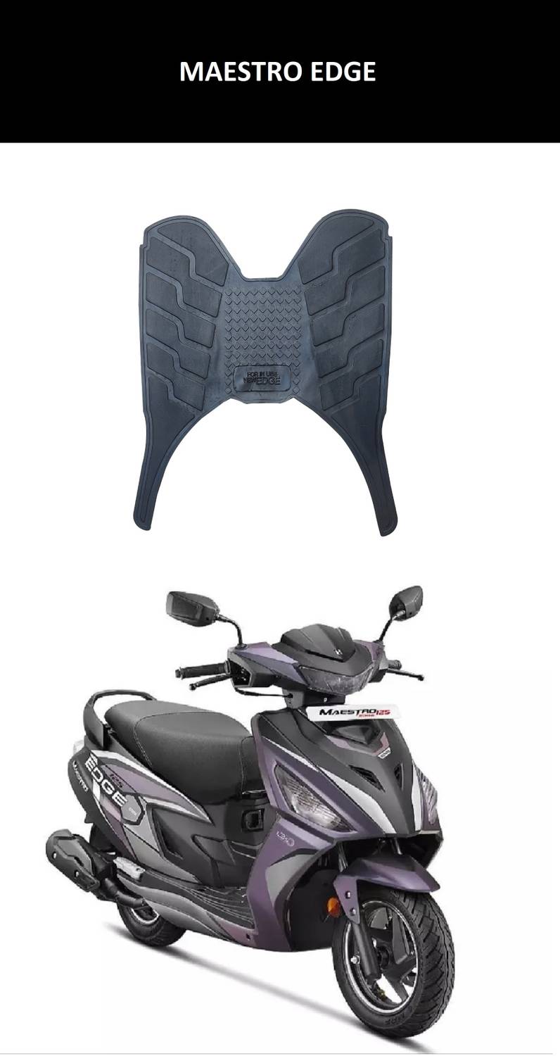 Autoxygen Maestro Edge Scooter Floor mat Black For Hero Maestro Edge 125 Two Wheeler Mat