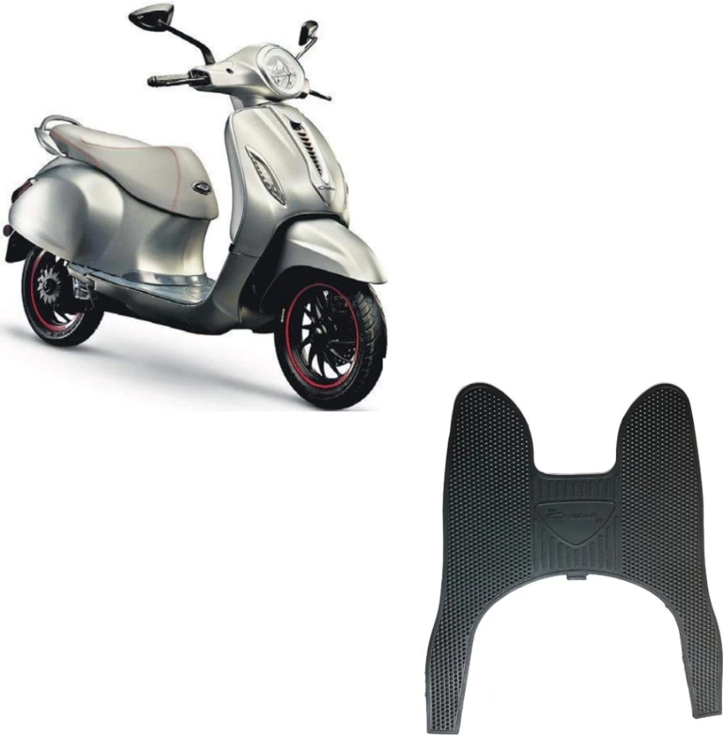Image of the greatone Washable Floor Mat /Foot Mat for ELECTRIC BAJAJ CHETAK EV Bajaj Chetak Two Wheeler Mat