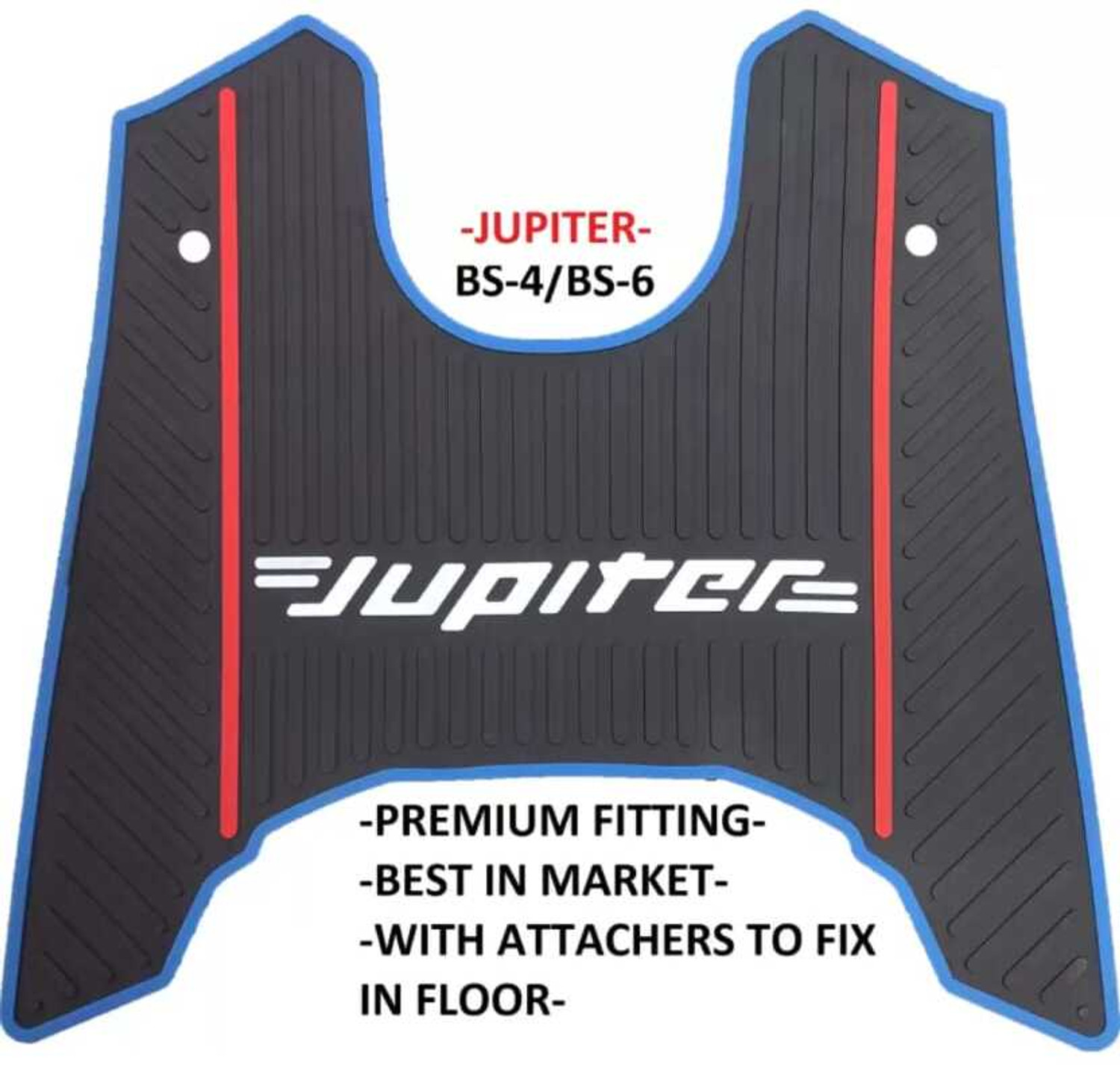 Image of uri Washable Floor Mat /Foot Mat for (TVS JUPIITER 110) TVS Jupiter Two Wheeler Mat