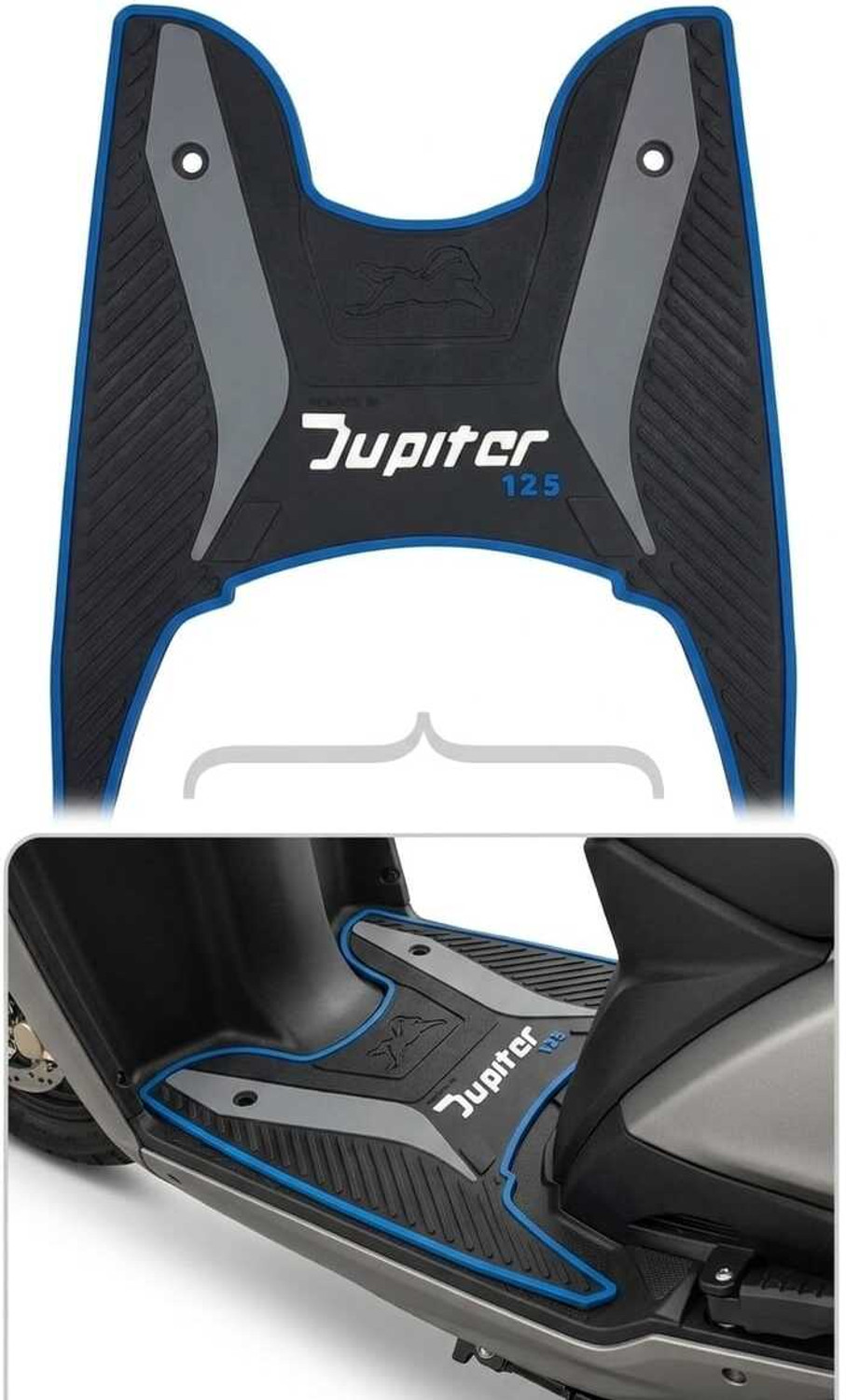 Image of TA Washable Floor Mat /Foot Mat for TVS JUPITER 125 PQ TVS Jupiter Two Wheeler Mat