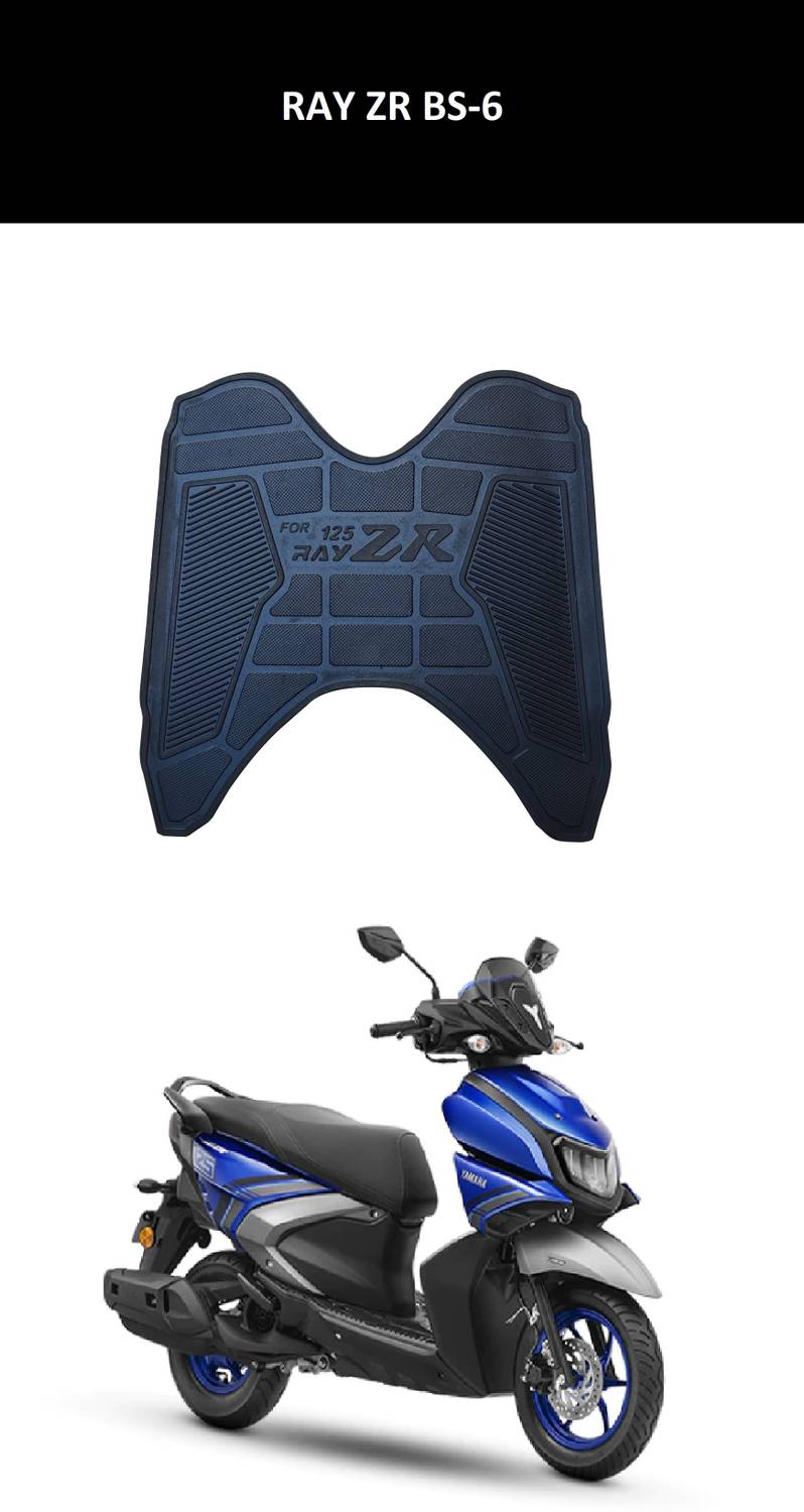 Autoxygen Ray ZR (BS-6) Scooter Floor Mat Black Honda Ray-ZR Two Wheeler Mat