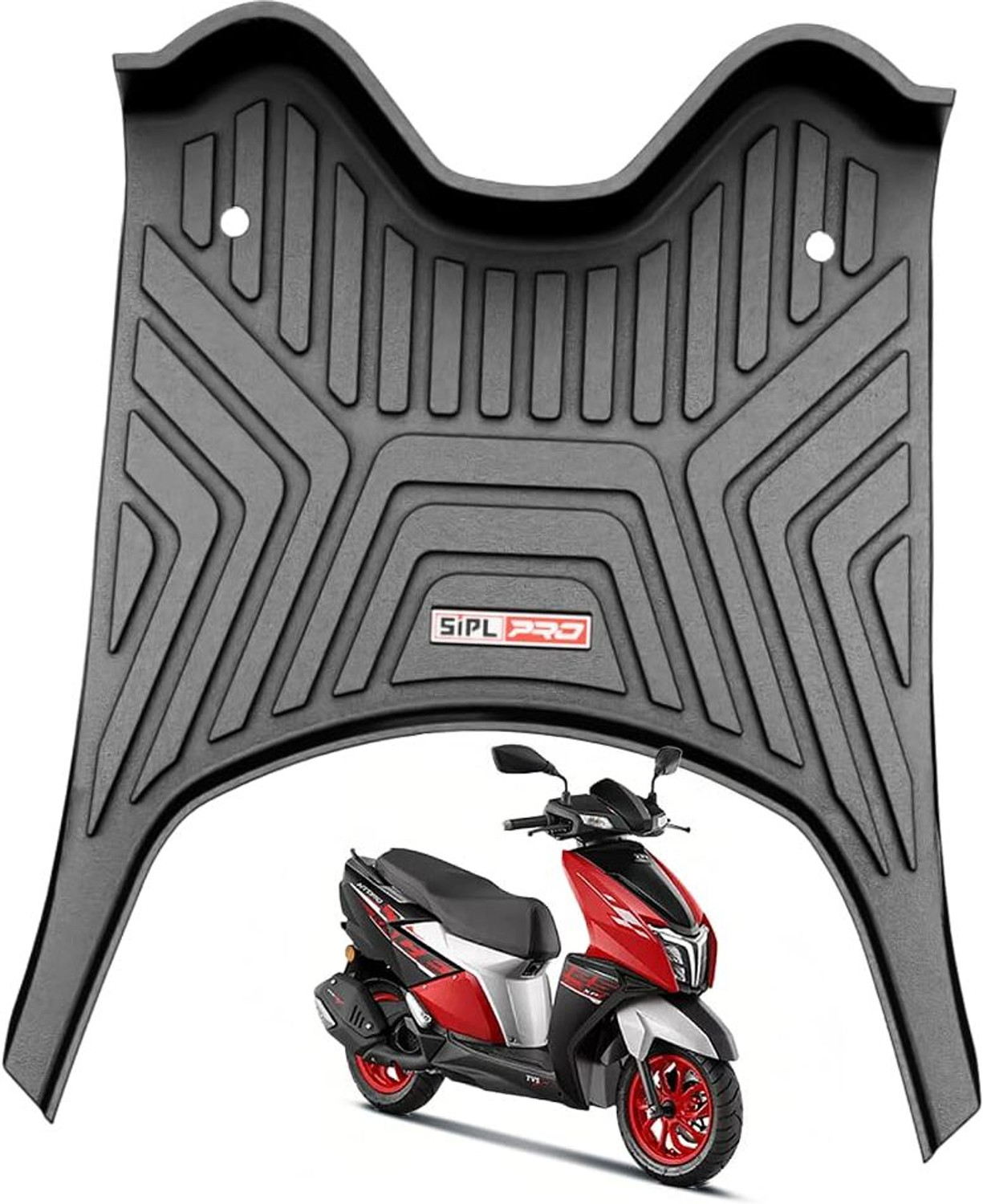 Image of SIPL Premium Quality Anti-Slip Scooty Mat - Two wheeler Washable Foot Mat For TVS Ntorq 125 Two Wheeler Mat