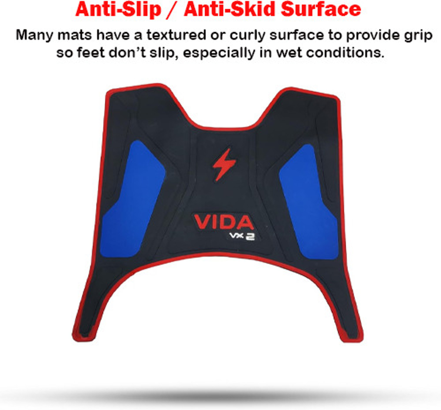 Image of Weyride Scooter Scooty Mat Two Wheeler Floor Foot Mat for (Vida VX2) Hero Two Wheeler Mat