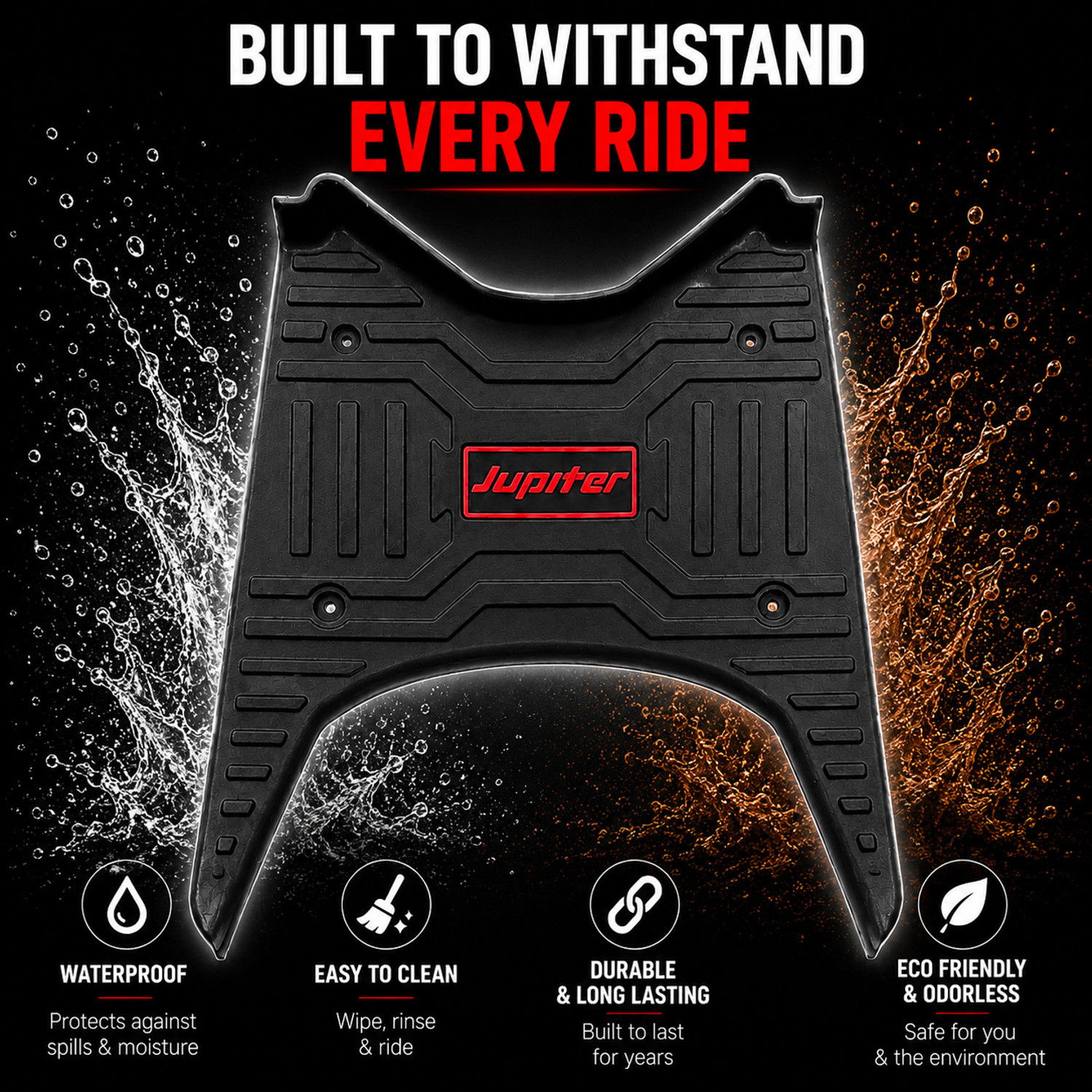 Image of Metro Industries METRO Jupiter 113 LLM TVS Jupiter Two Wheeler Mat