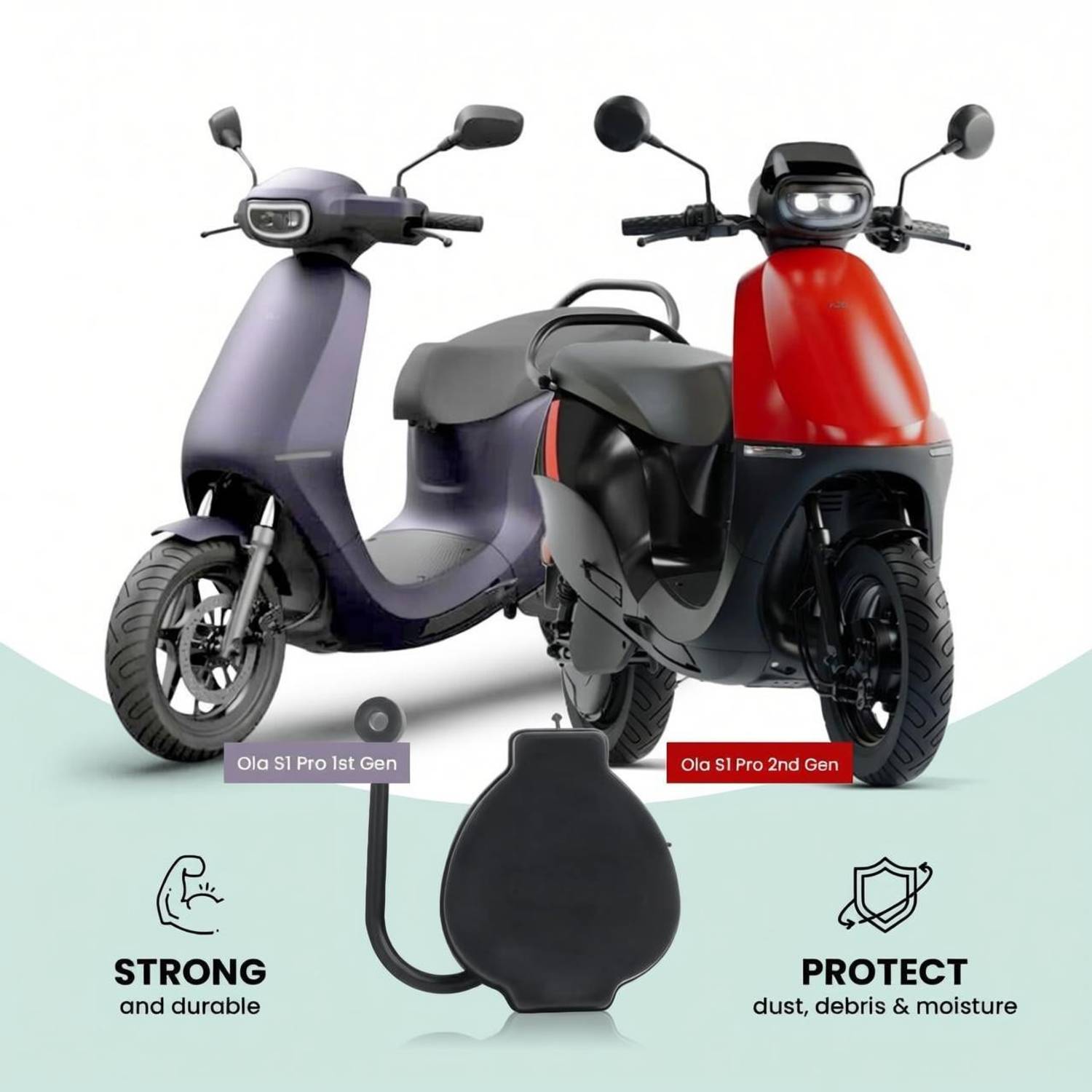 ANYRIDE OLA Charging cap, OLA (S1 Pro 1st & 2nd Gen) Combo