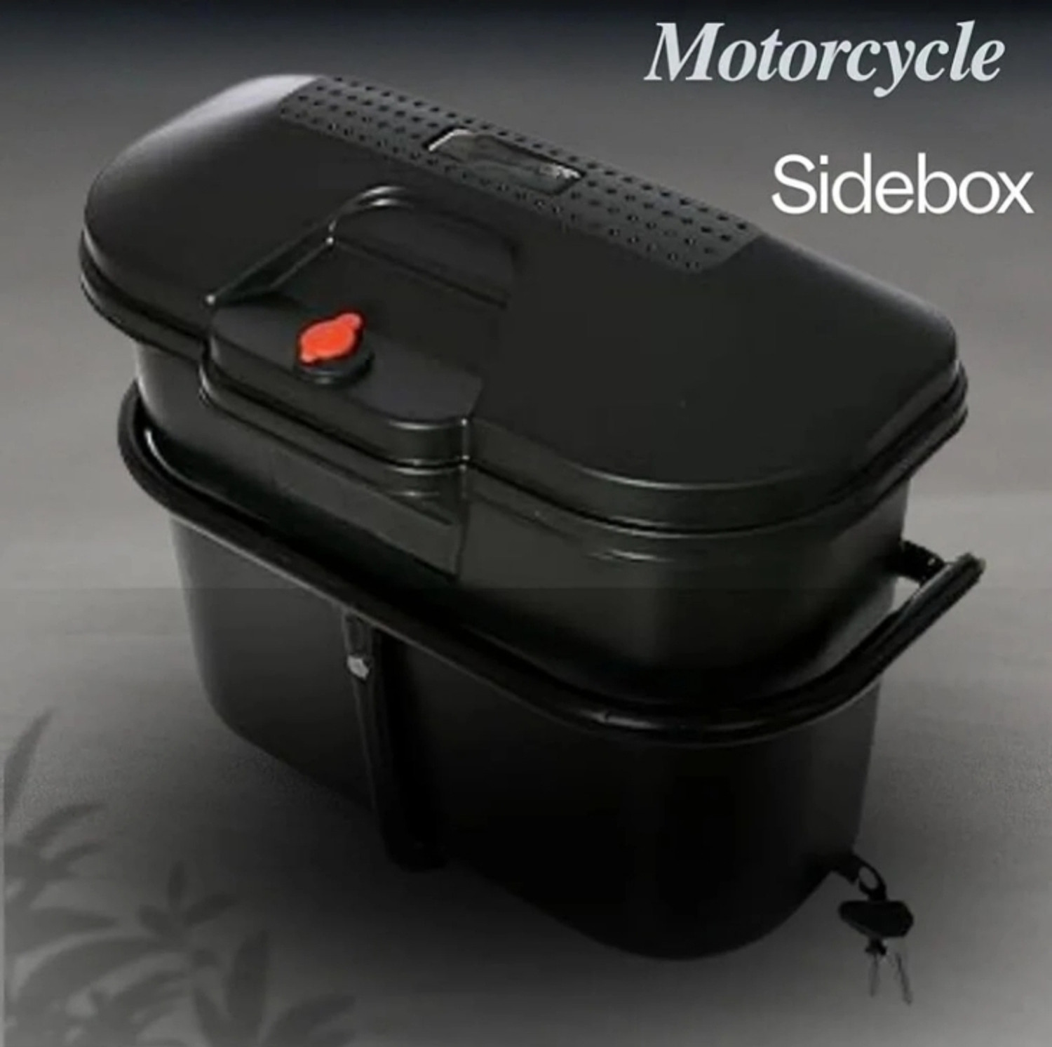 Image of MIKSHU MOTORCYCLE SIDEBOX CAMRY MATT FINISH PREMIUM UNIVERSAL BIKE ONE SIDED SADDLE BOX Luggage Box Black Plastic Motorbike Saddlebag