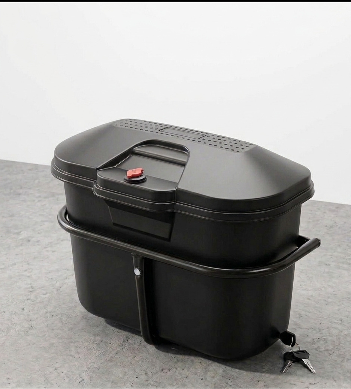 Image of MIKSHU MOTORCYCLE SIDEBOX CAMRY MATT FINISH PREMIUM UNIVERSAL BIKE ONE SIDED SADDLE BOX Luggage Box Black Plastic Motorbike Saddlebag