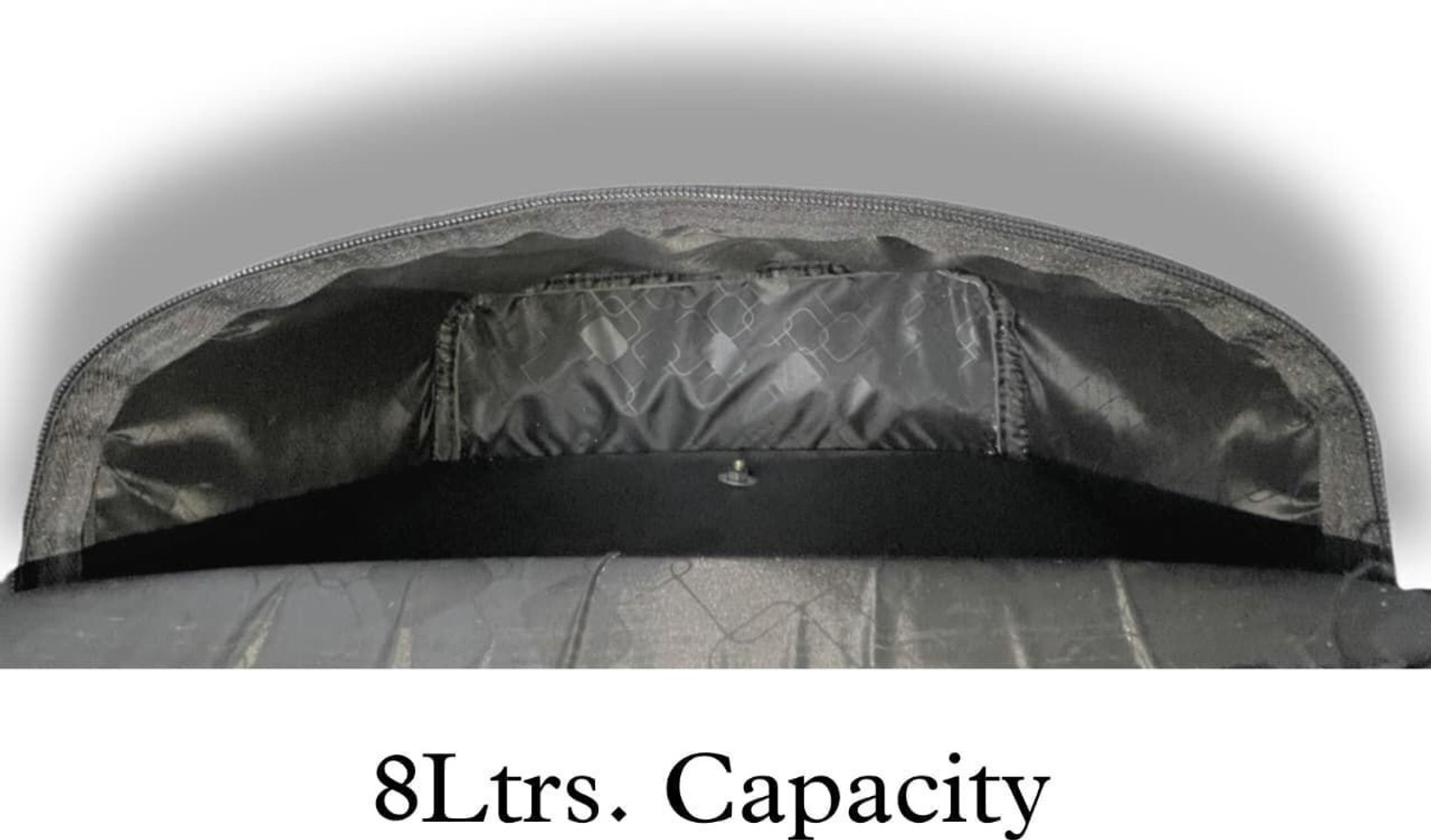 Image of EAZ STARWYN MAGNA Universal Bike Side Bag with Fitting Patti Saddle Bag Black Leatherette Motorbike Saddlebag