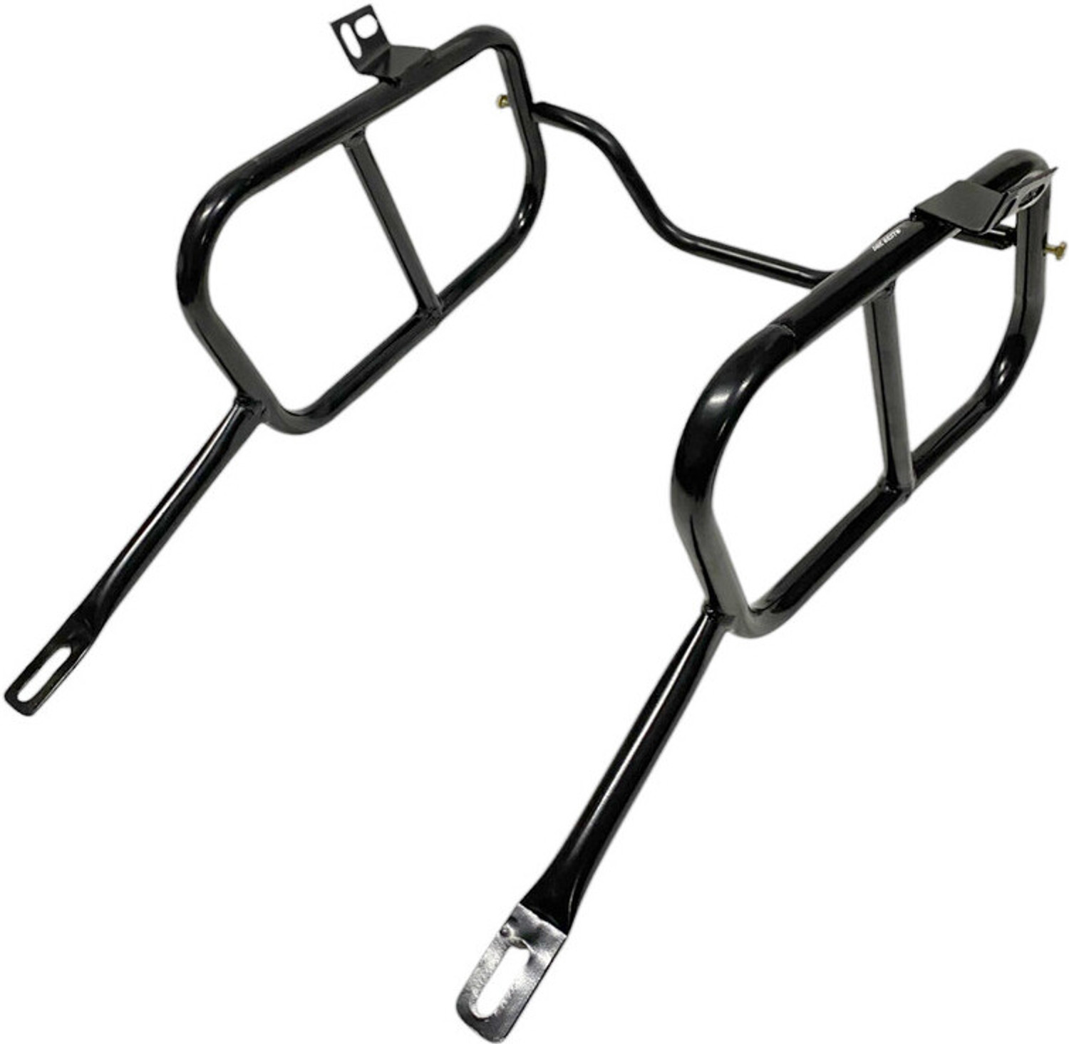 Image of Dhe Best Bike Top1 Side Saddle Stay With Black For Dominar [2018] Double-side Black Iron Motorbike Saddlebag