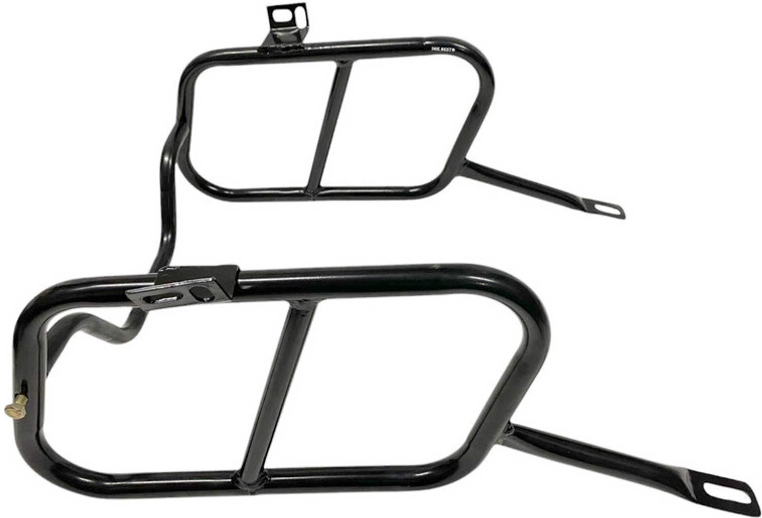 Image of Dhe Best Bike Top1 Side Saddle Stay With Black For Dominar [2018] Double-side Black Iron Motorbike Saddlebag