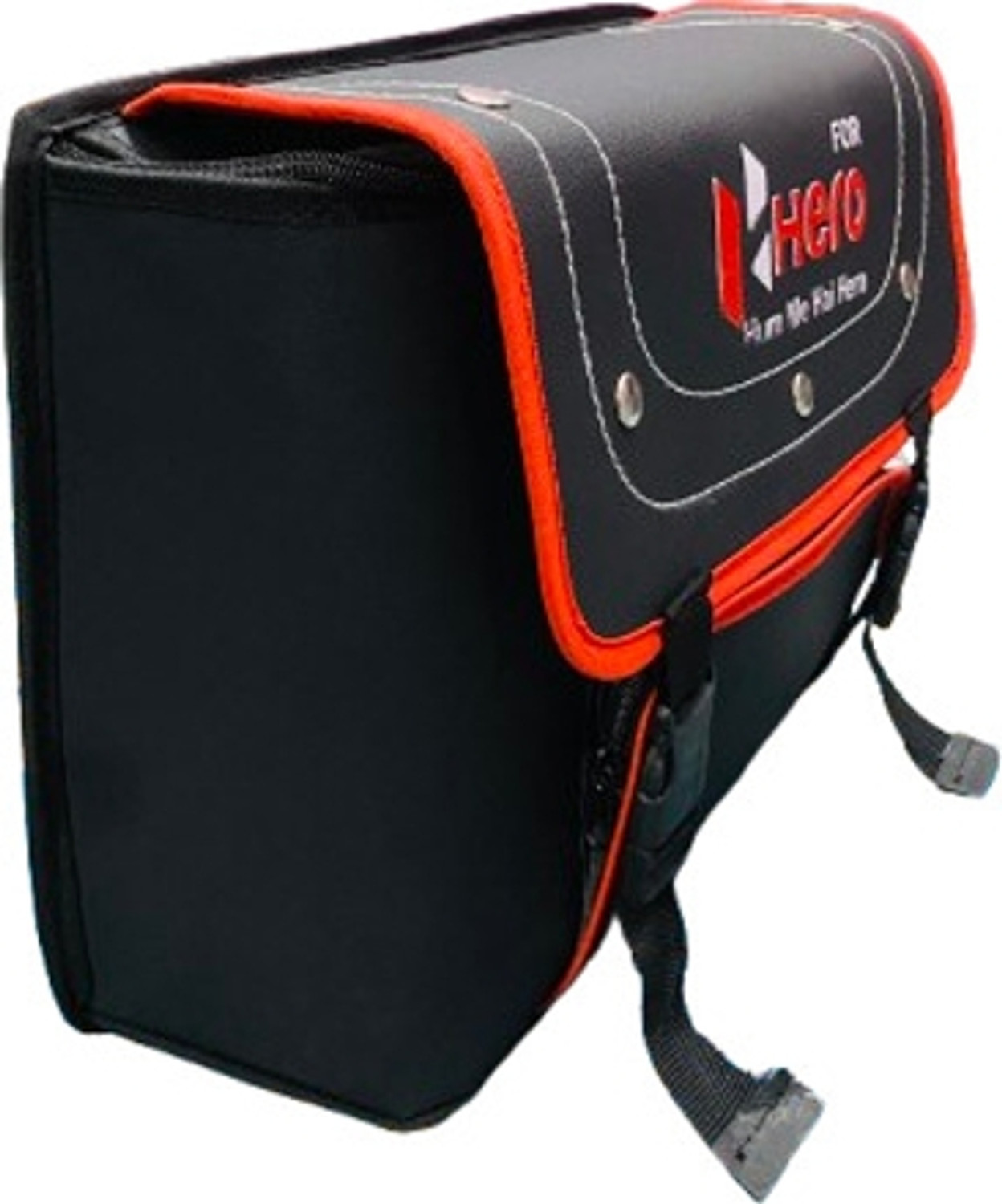 Image of Ridematte Ridematte Hero Moto One-side Black Leatherette Motorbike Saddlebag