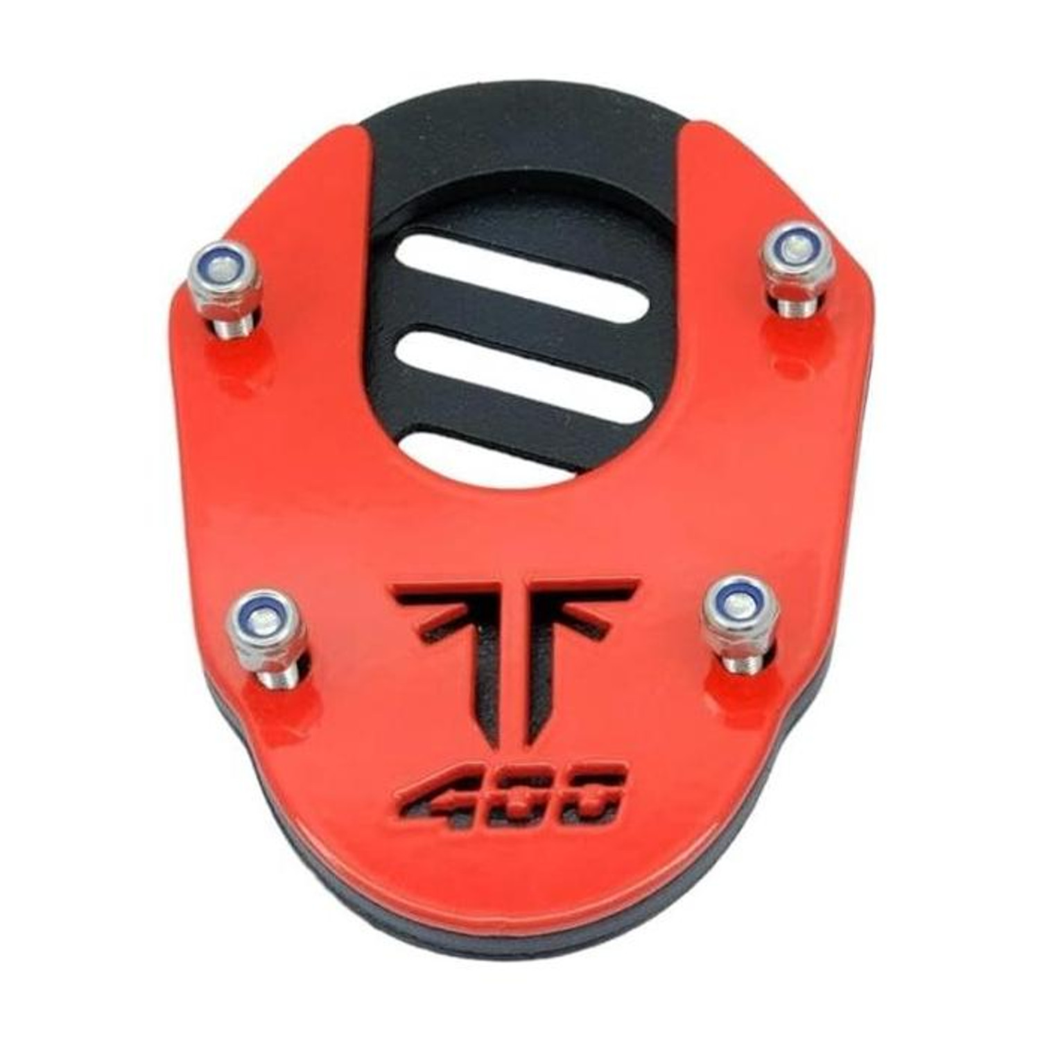 Image of SELVIKE SIDE STAND EXTENDER TRIUMPH SPEED 400 RED Two Wheeler Stand Pad