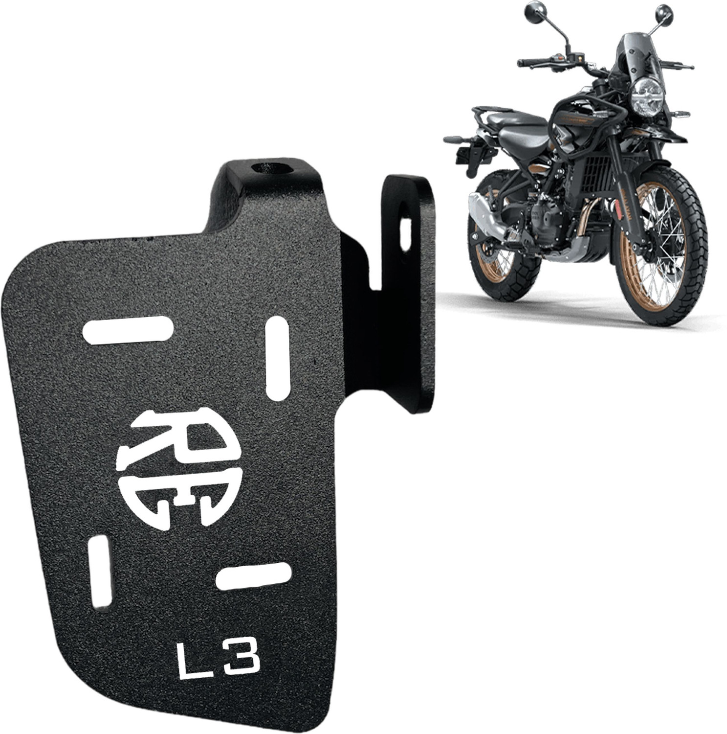 Image of L3 MODZ Himalayan 450 Ladies Footrest & Pillion Foot Rest Left Side Only Two Wheeler Stand Pad