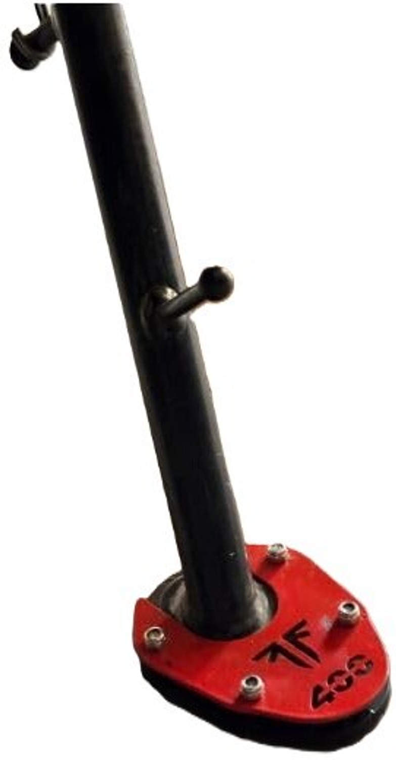 Image of SELVIKE SIDE STAND EXTENDER TRIUMPH SPEED 400 RED Two Wheeler Stand Pad