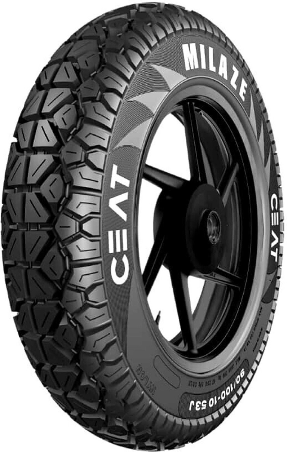 Image of CEAT MILAZE X5 TL 90 /100-10 Front & Rear Two Wheeler Tyre