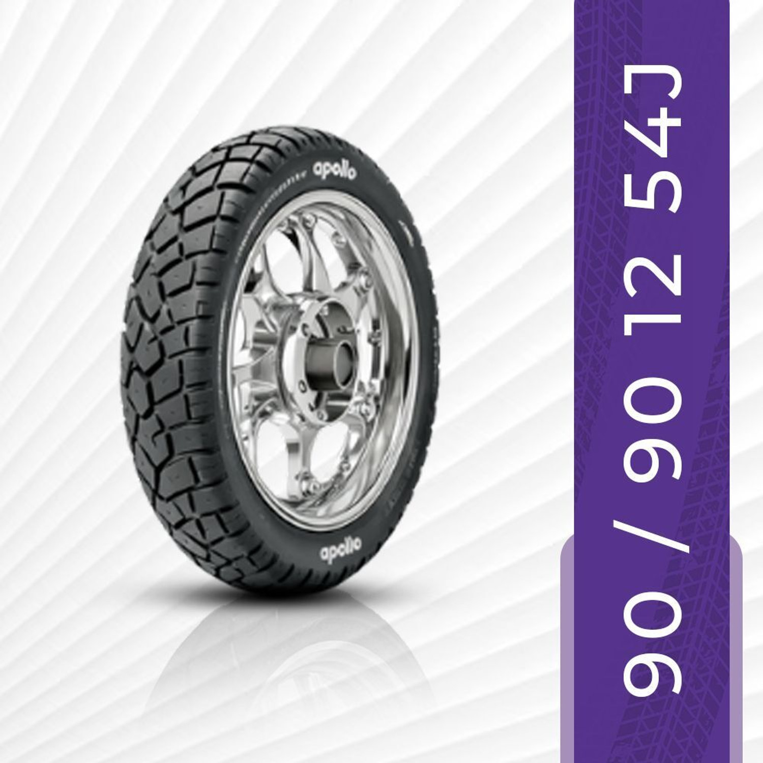 Image of Apollo 90 /90-12 54J ACTIGRIP S5 90 /90-12 Front & Rear Two Wheeler Tyre