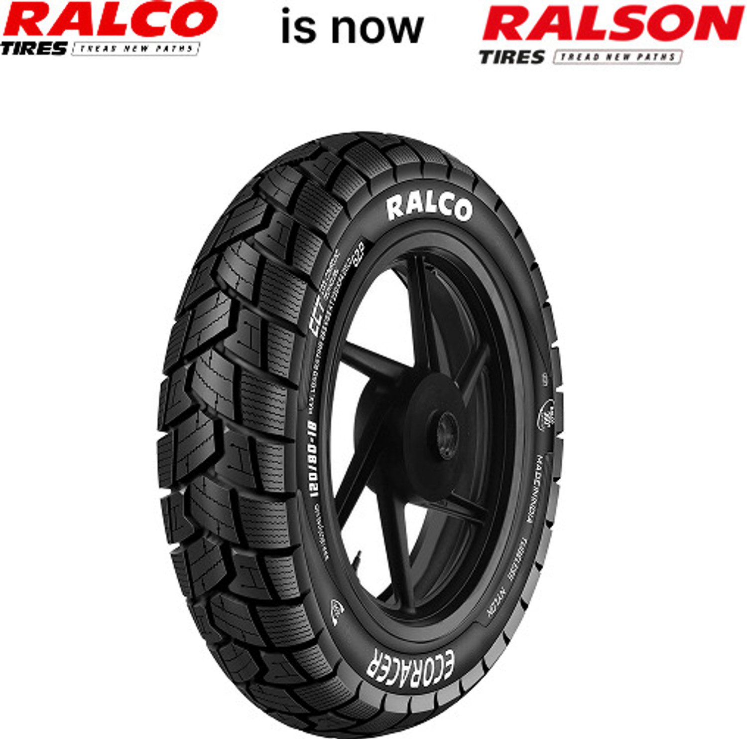 Image of RALSON AT Eco Racer 6 PR 3.00-18 Rear Two Wheeler Tyre