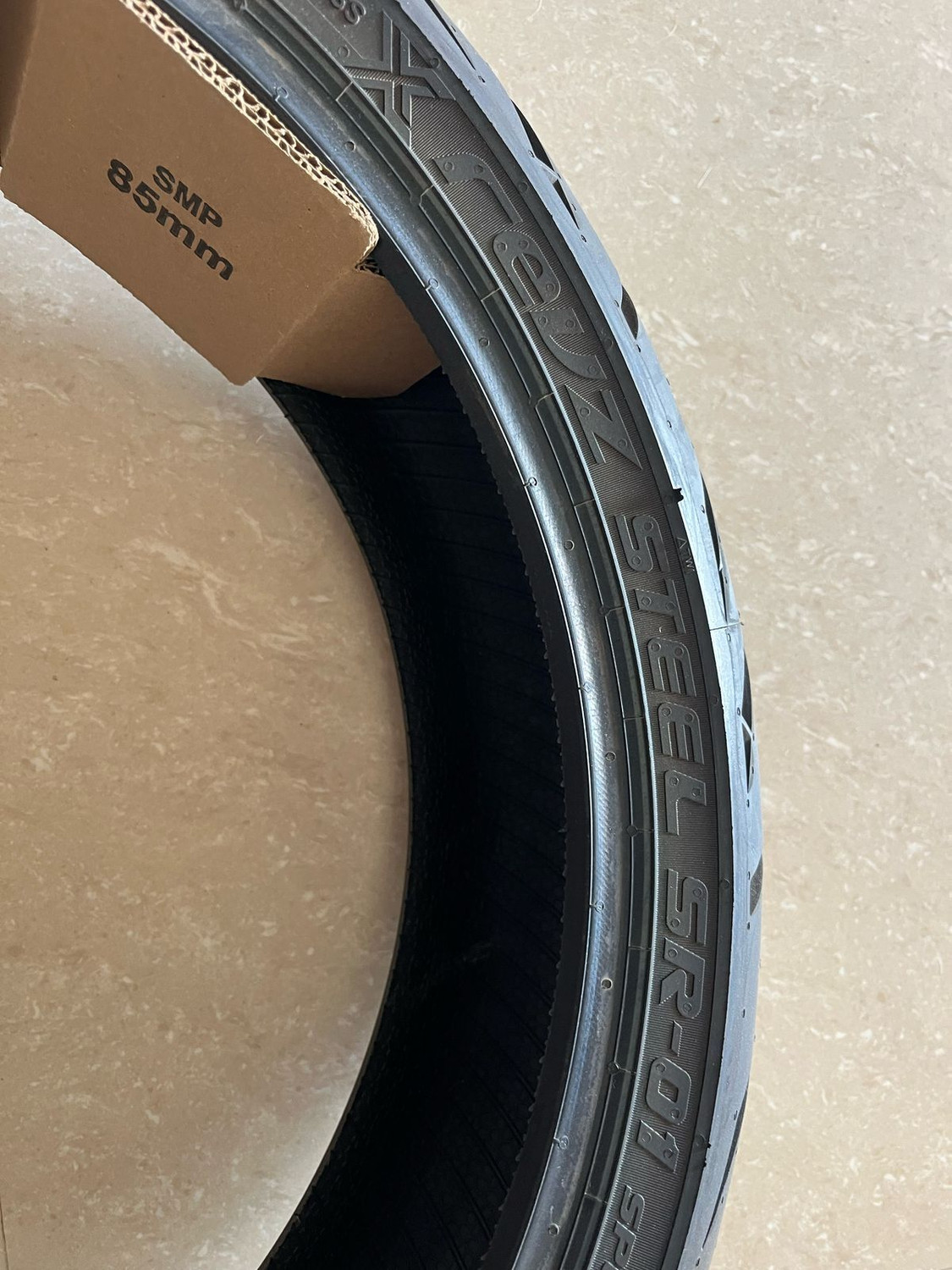 Image of MRF 140 /60R17 M /C 63 H REVZ SR- 01 TL 140 /60R17 REVZ SR -01 TUBE LESS TYRE Rear Two Wheeler Tyre