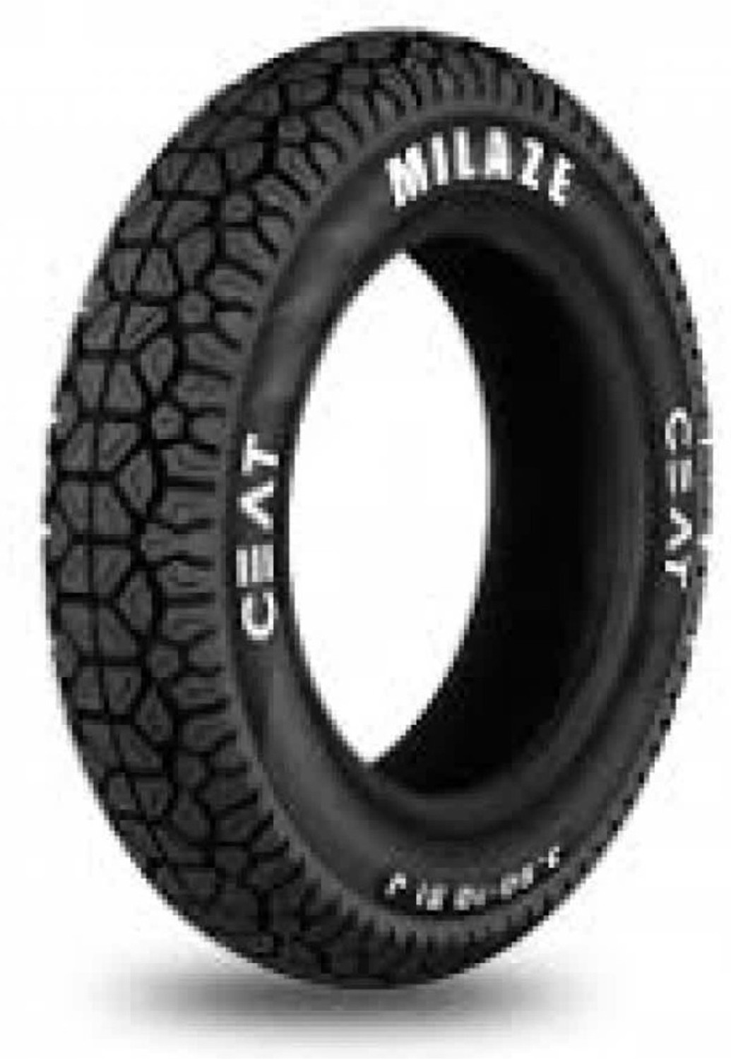 Image of CEAT 90 /90-12 MILAZE TL 90 /90-12 Front & Rear Two Wheeler Tyre