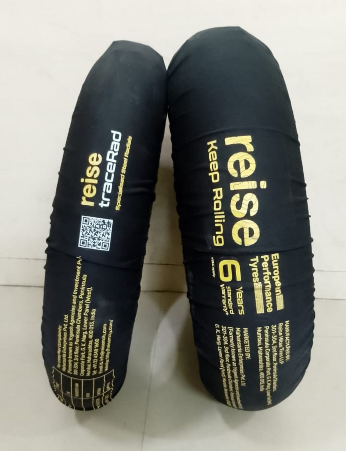 Image of Reise Moto 110 /70-R17 & 150 /60-R17 TRACE RAD COMBO PACK 2 TYRES ( FRONT & REAR ) TRACE RAD Front & Rear Two Wheeler Tyre