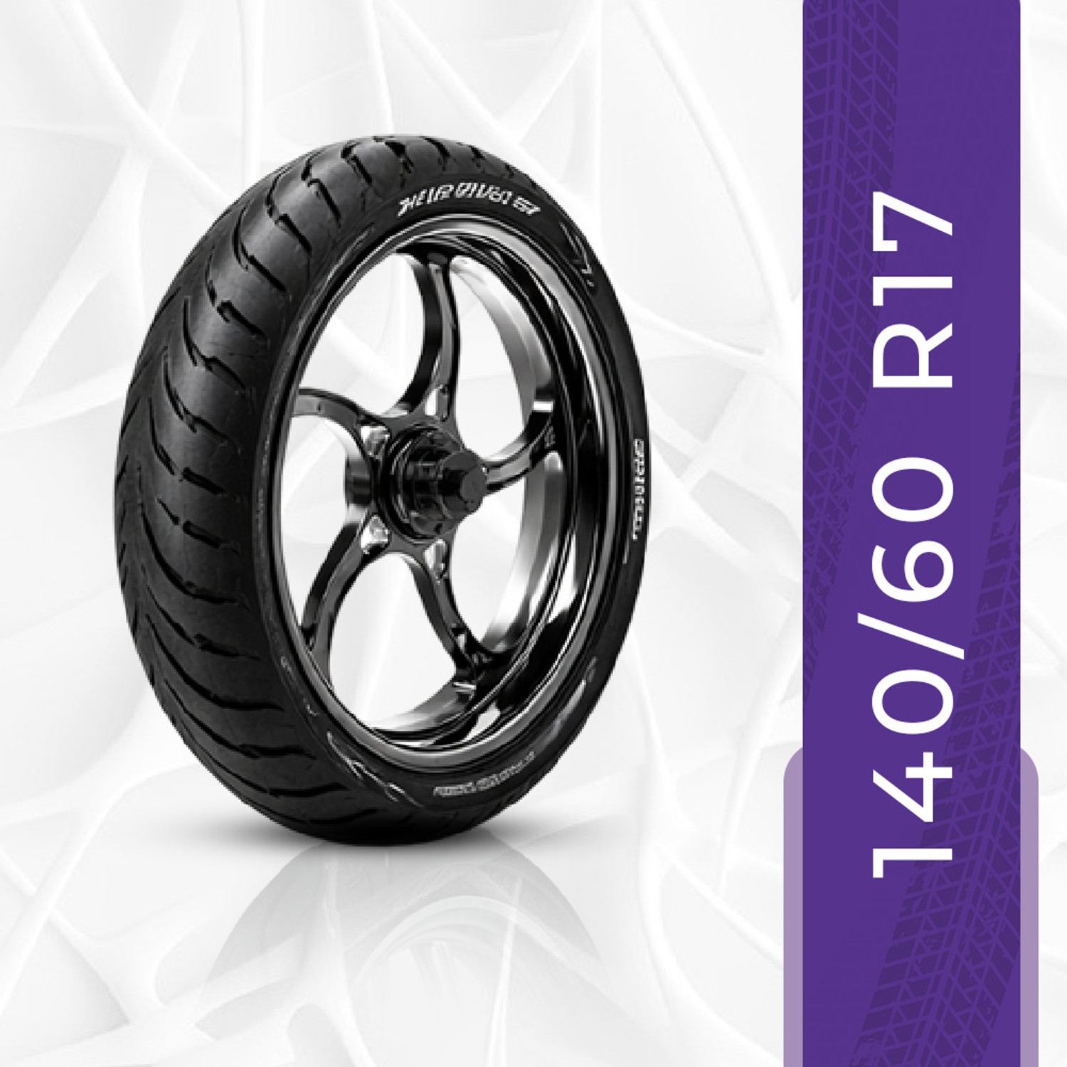 Image of Apollo Steel Belted Radial Tubeless Rear ALPHA S1 140 /60 R17 63H Rear Two Wheeler Tyre